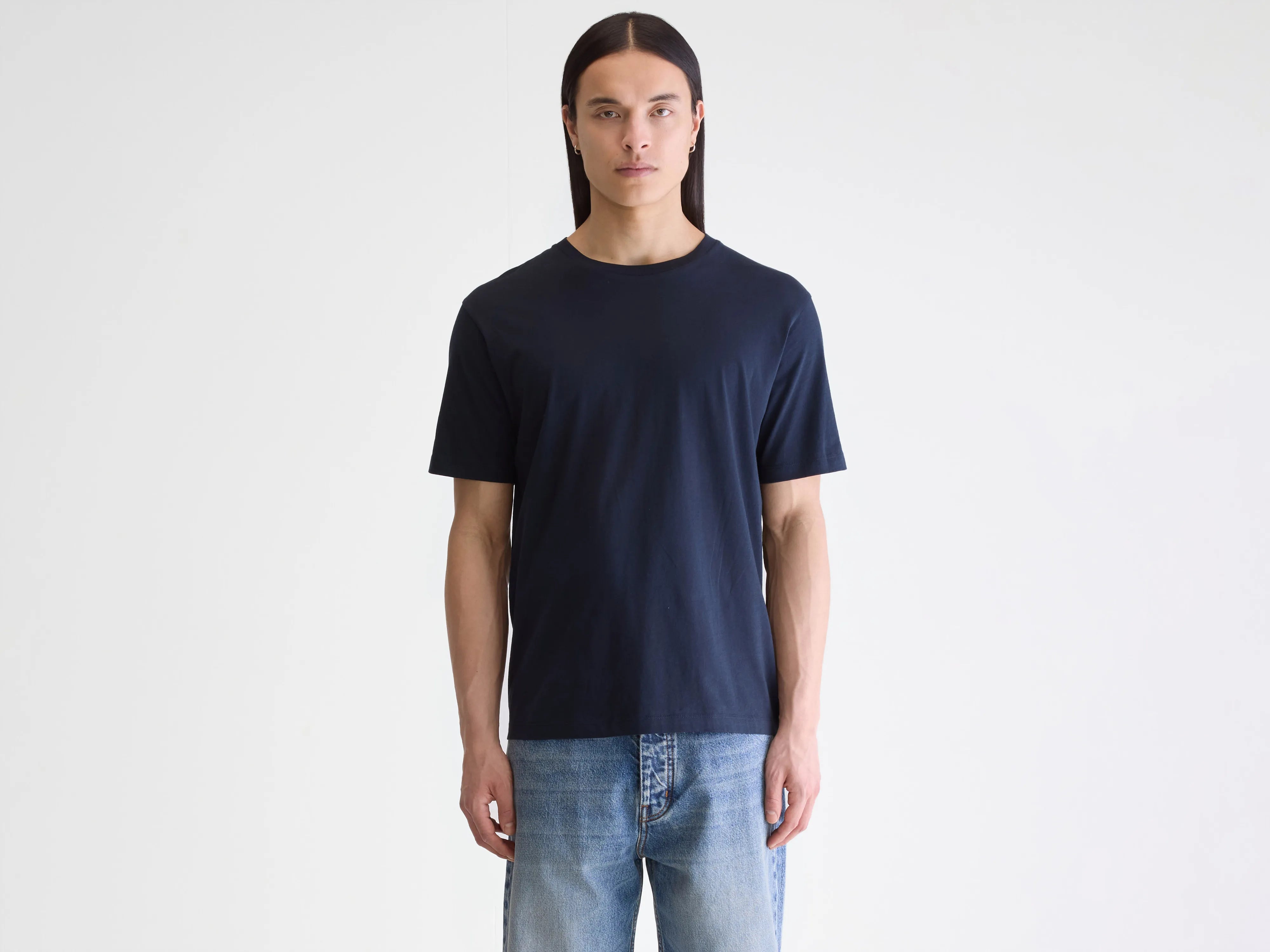Vinx navy short-sleeve t-shirt (242 / M / NAVY)
