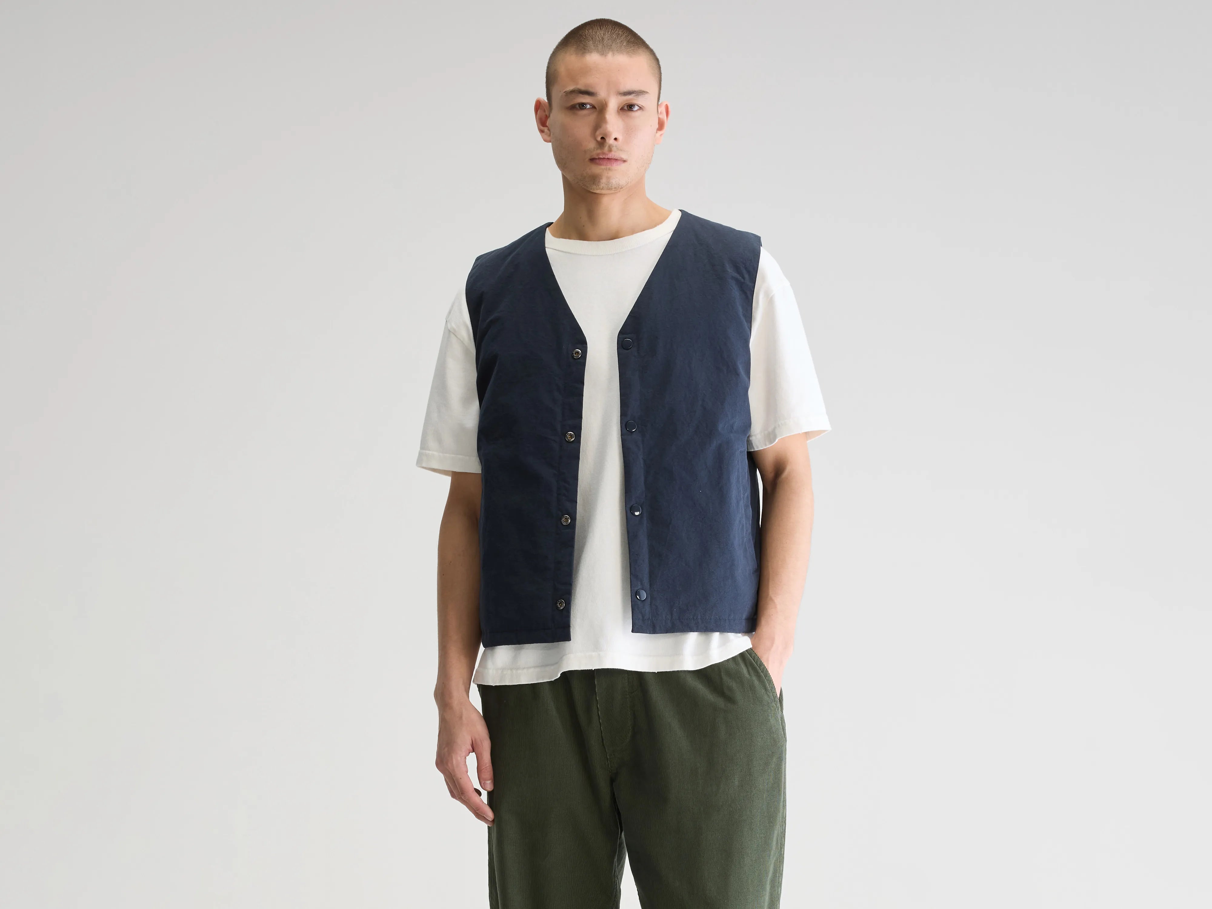 Jilet sleeveless jacket (251 / M / NAVY)