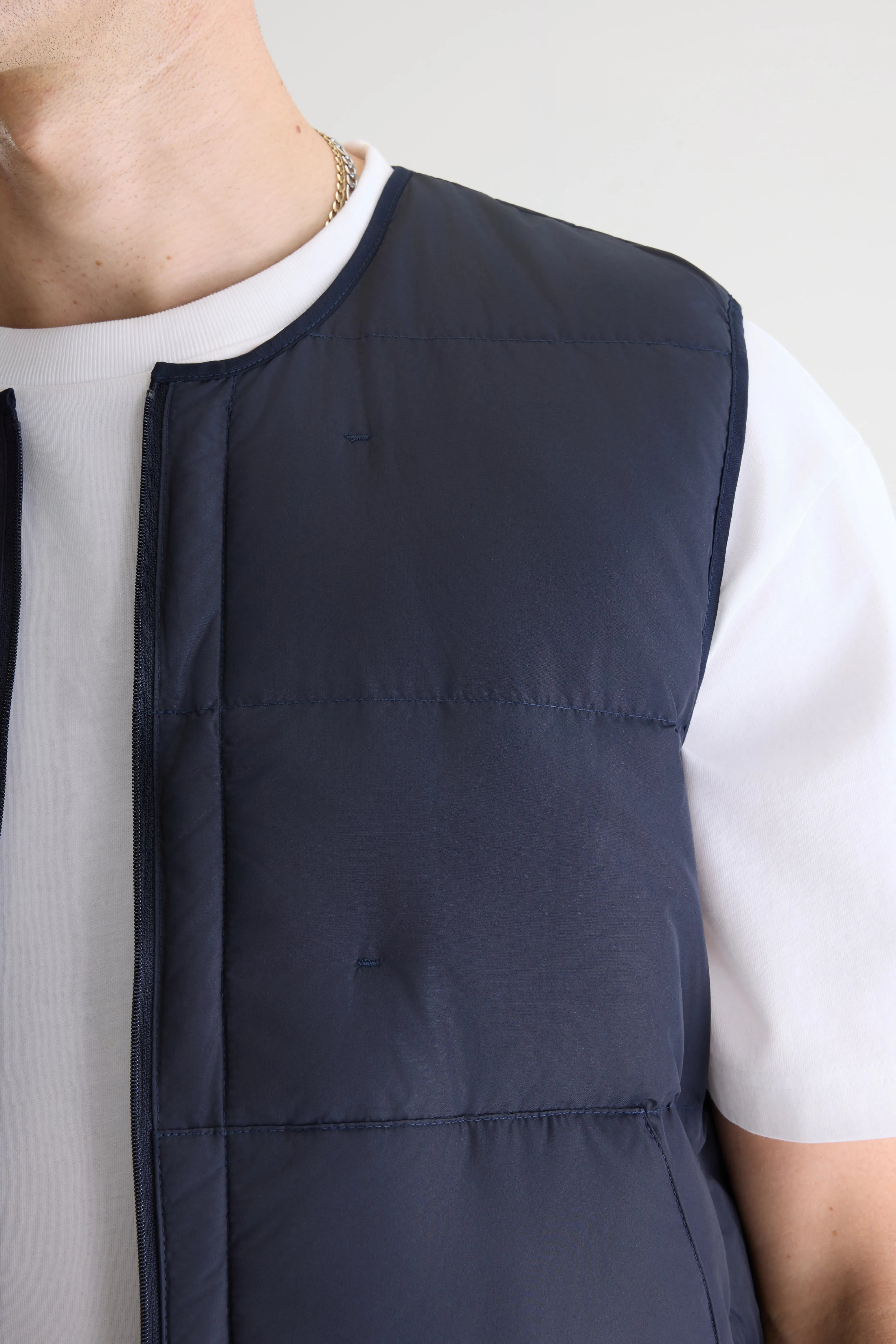 Hoch marineblauwe zip-up bodywarmer (251 / M / NAVY)