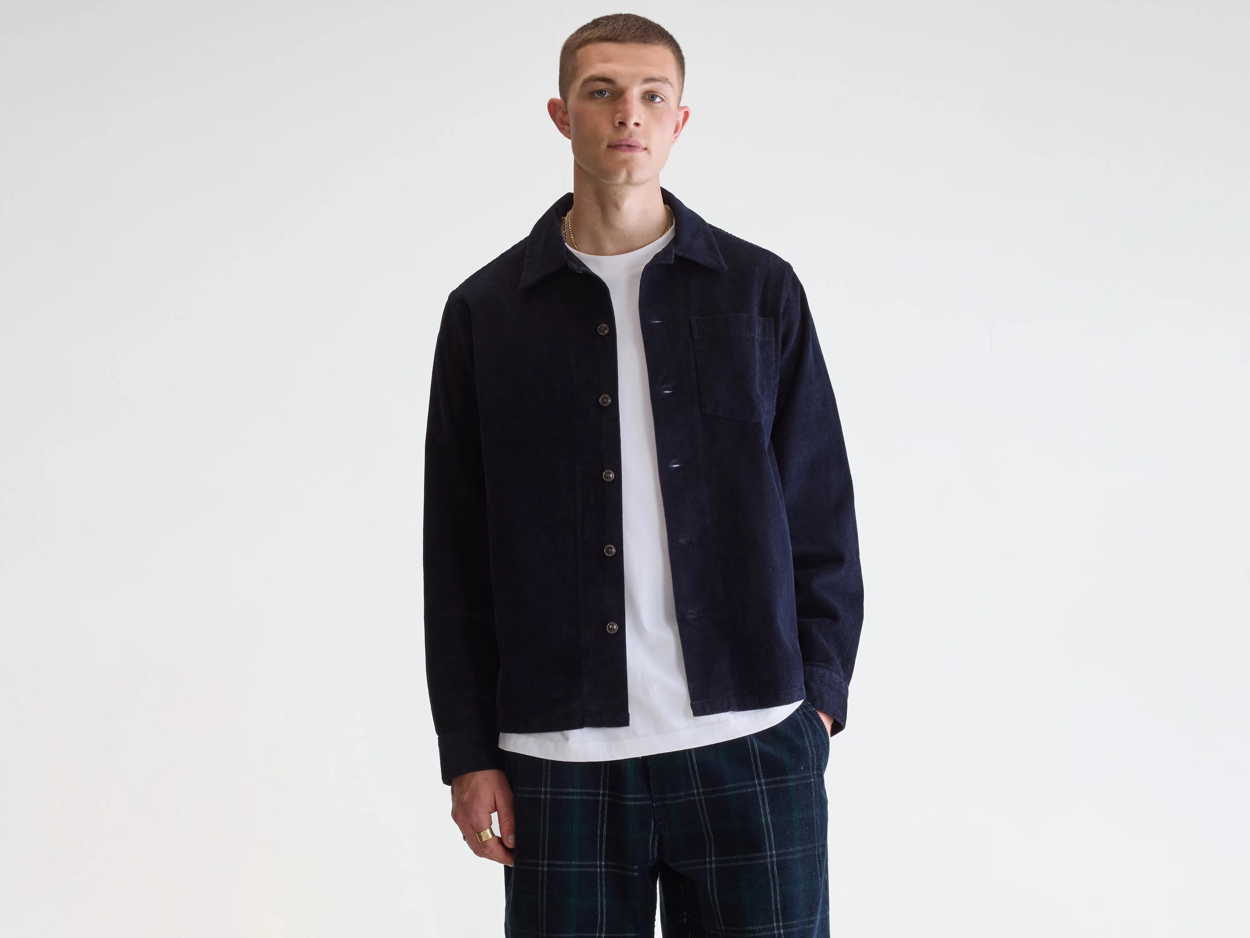 Goney corduroy overshirt (242 / M / NAVY)