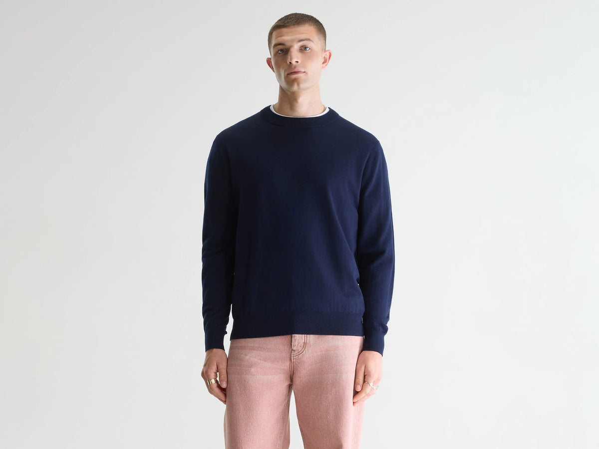 Dilliv crewneck navy sweater (251 / M / NAVY)