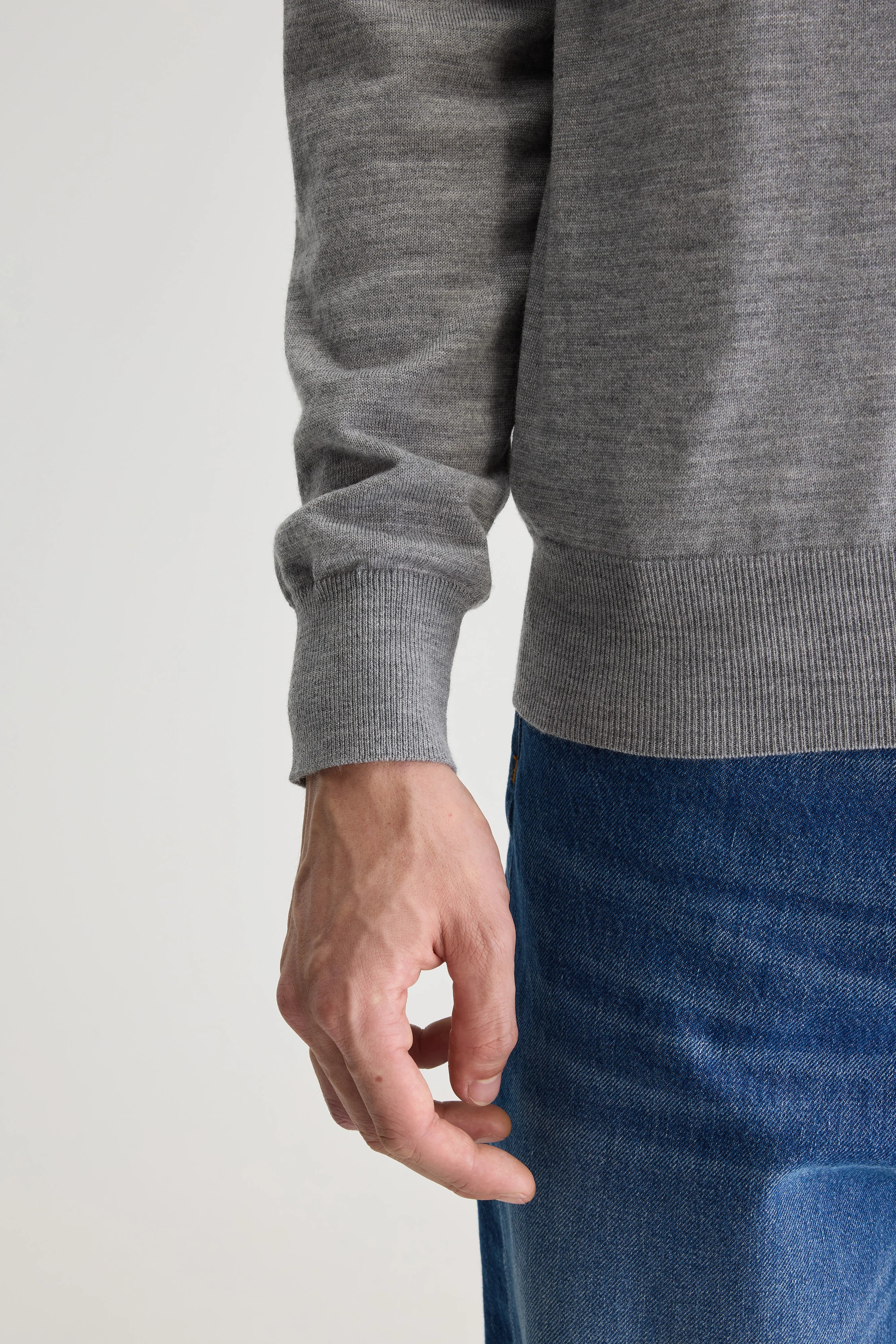 Pull col rond Dilliv (251 / M / GREY MELANGE)