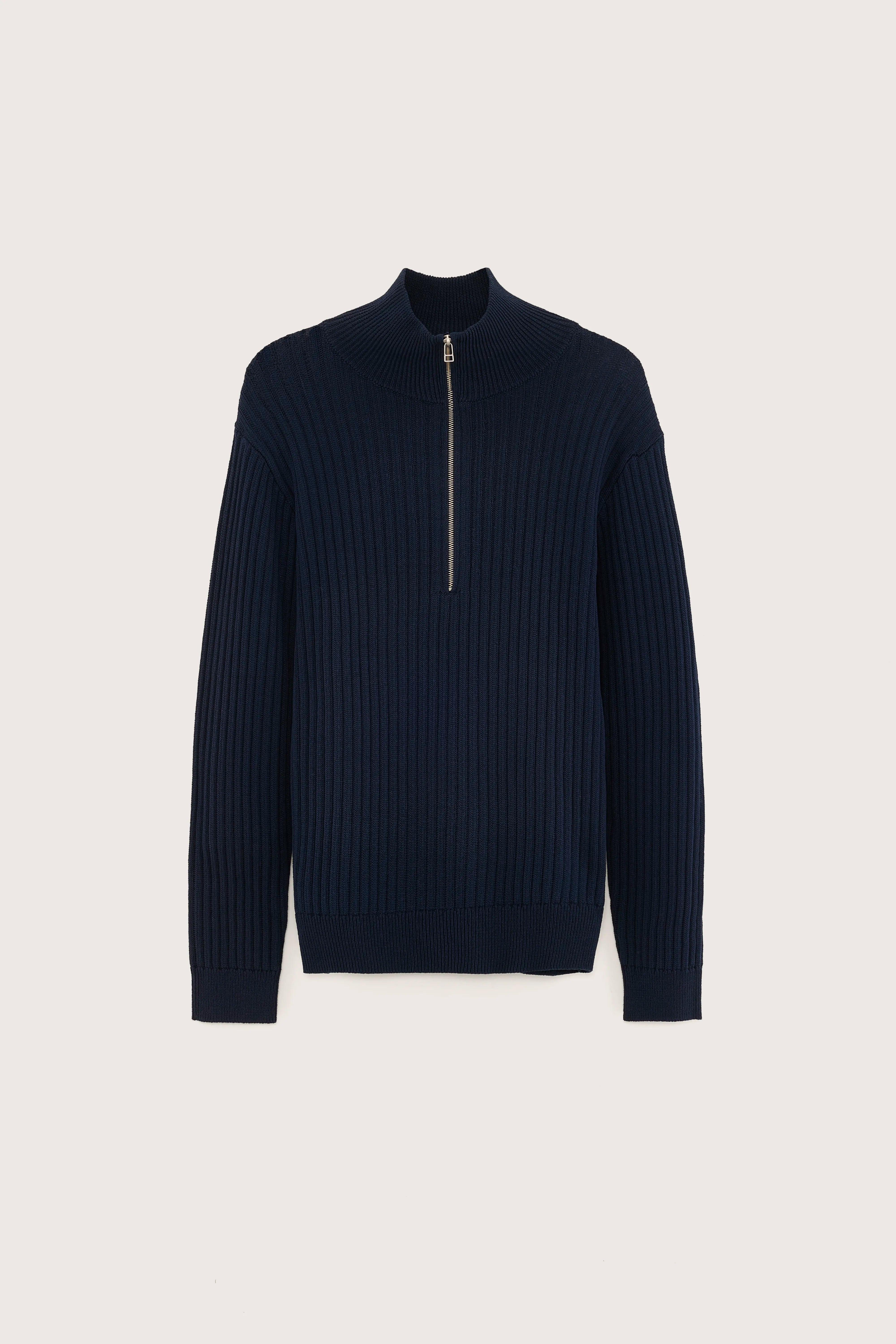 Asiz trui met halve rits (251 / M / NAVY)