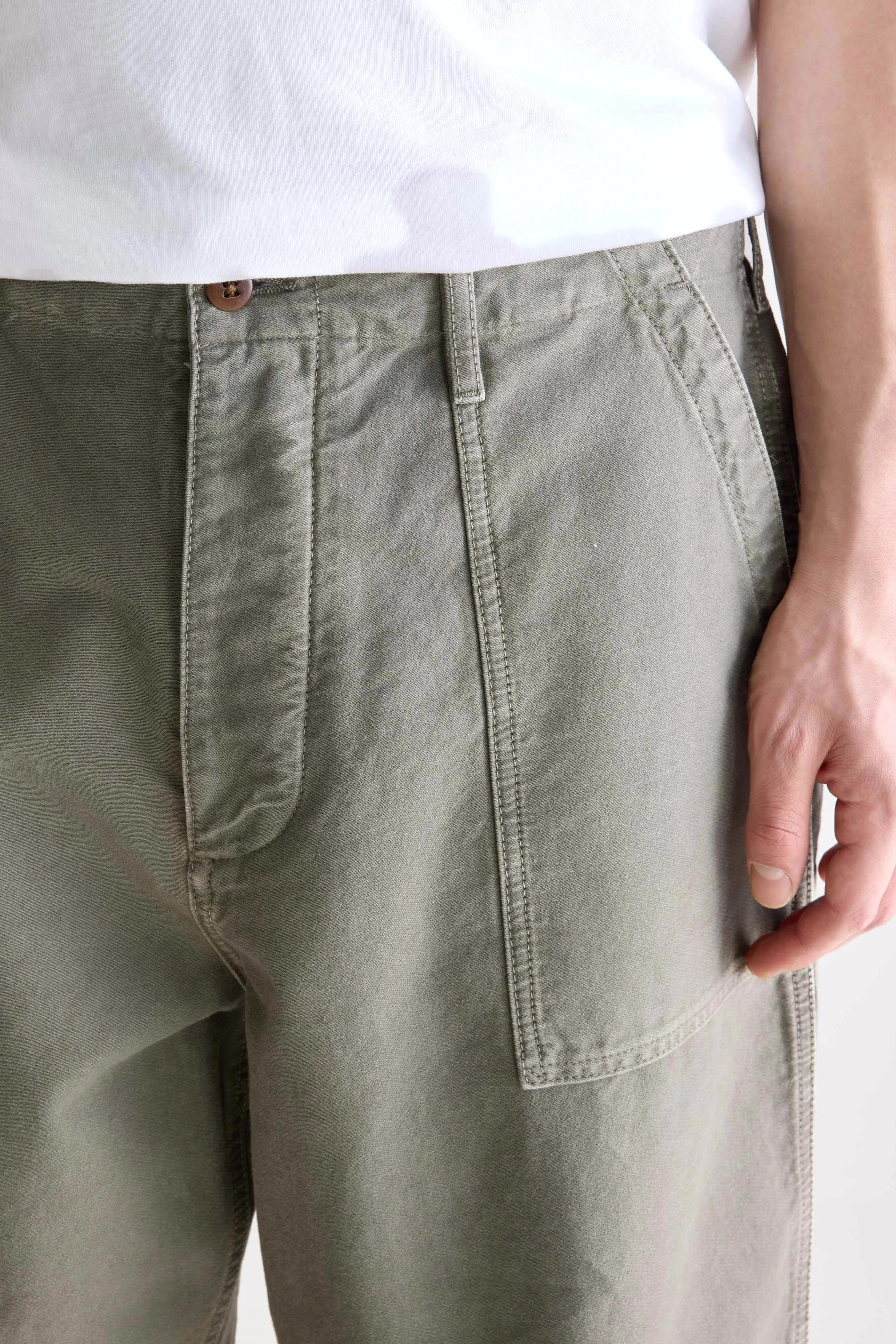 Kargo cropped cargo trousers (252 / M / DUSTY OLIVE)