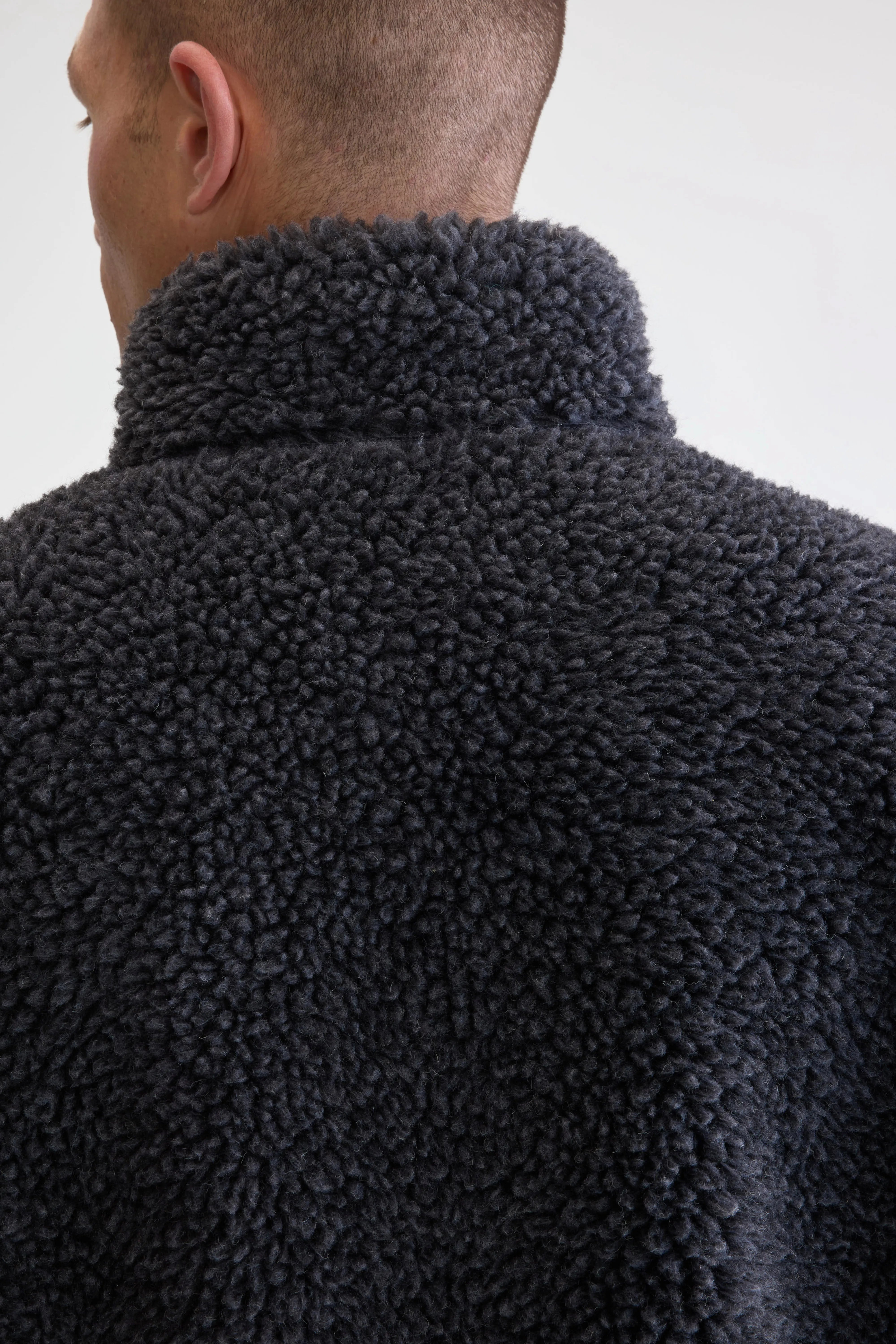 Jeremy zip-up teddy sweatshirt (252 / M / CHARCOAL)
