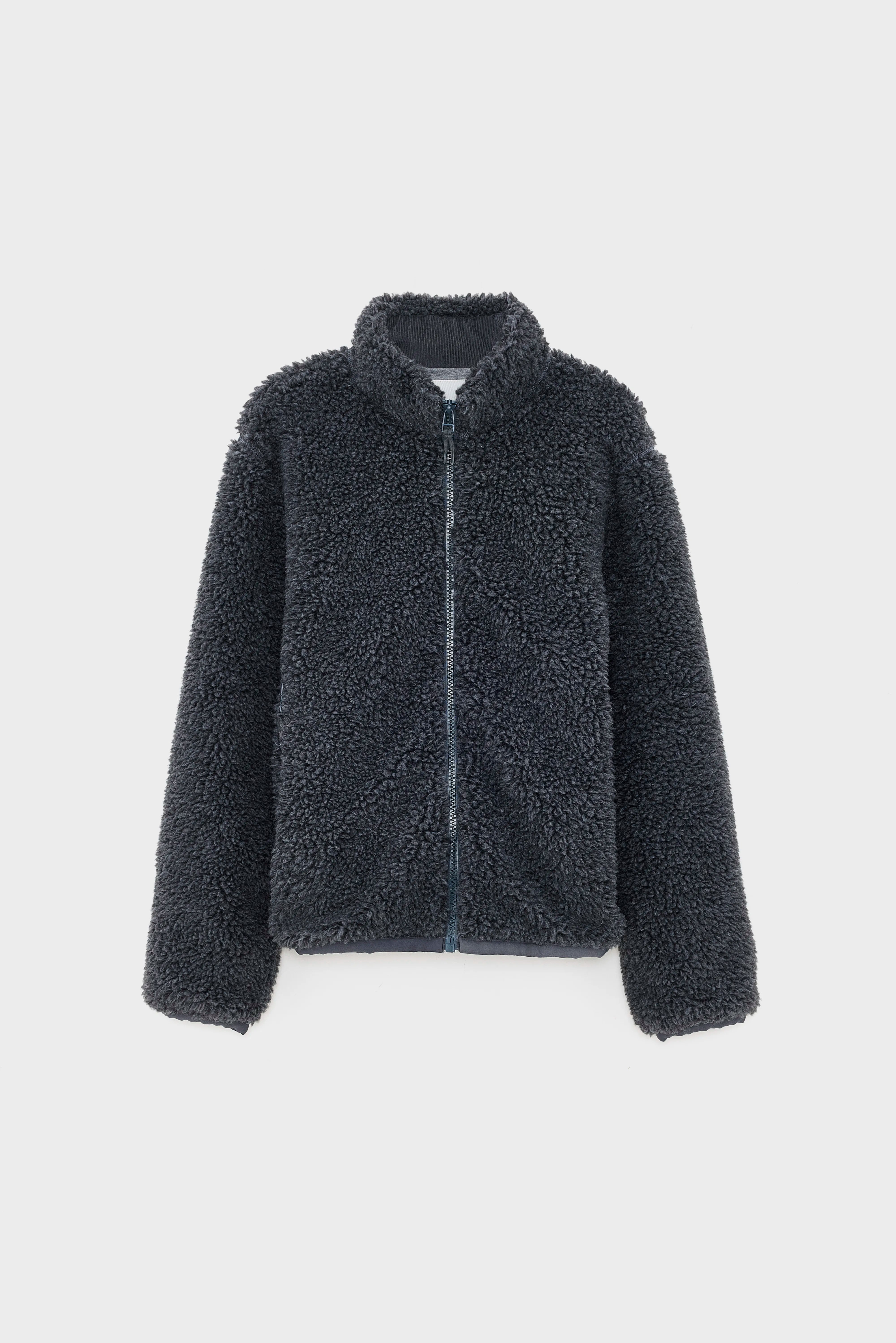 Jeremy zip-up teddy sweatshirt (252 / M / CHARCOAL)