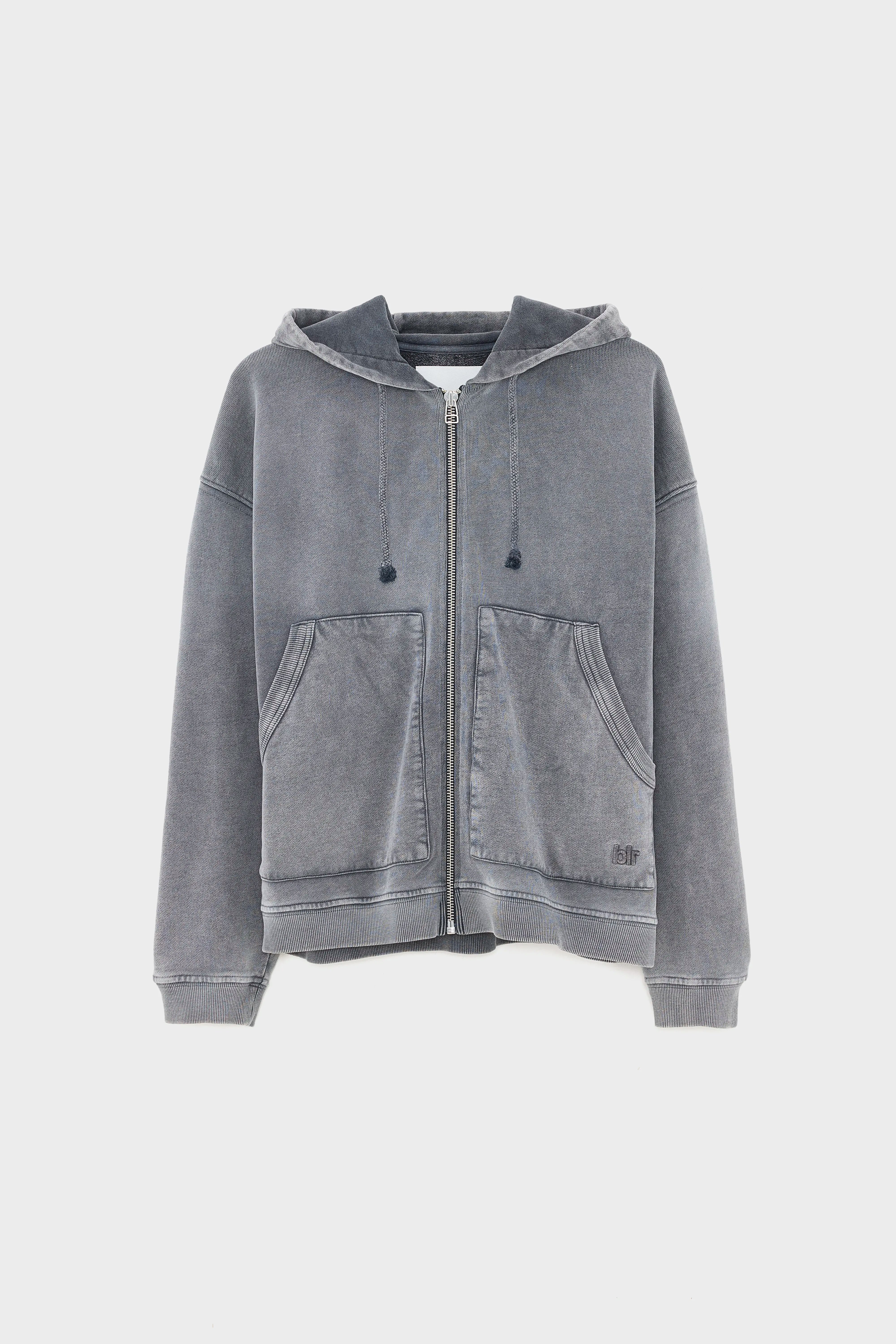 Falkon hoodie met rits (252 / M / BLACK BLUE)