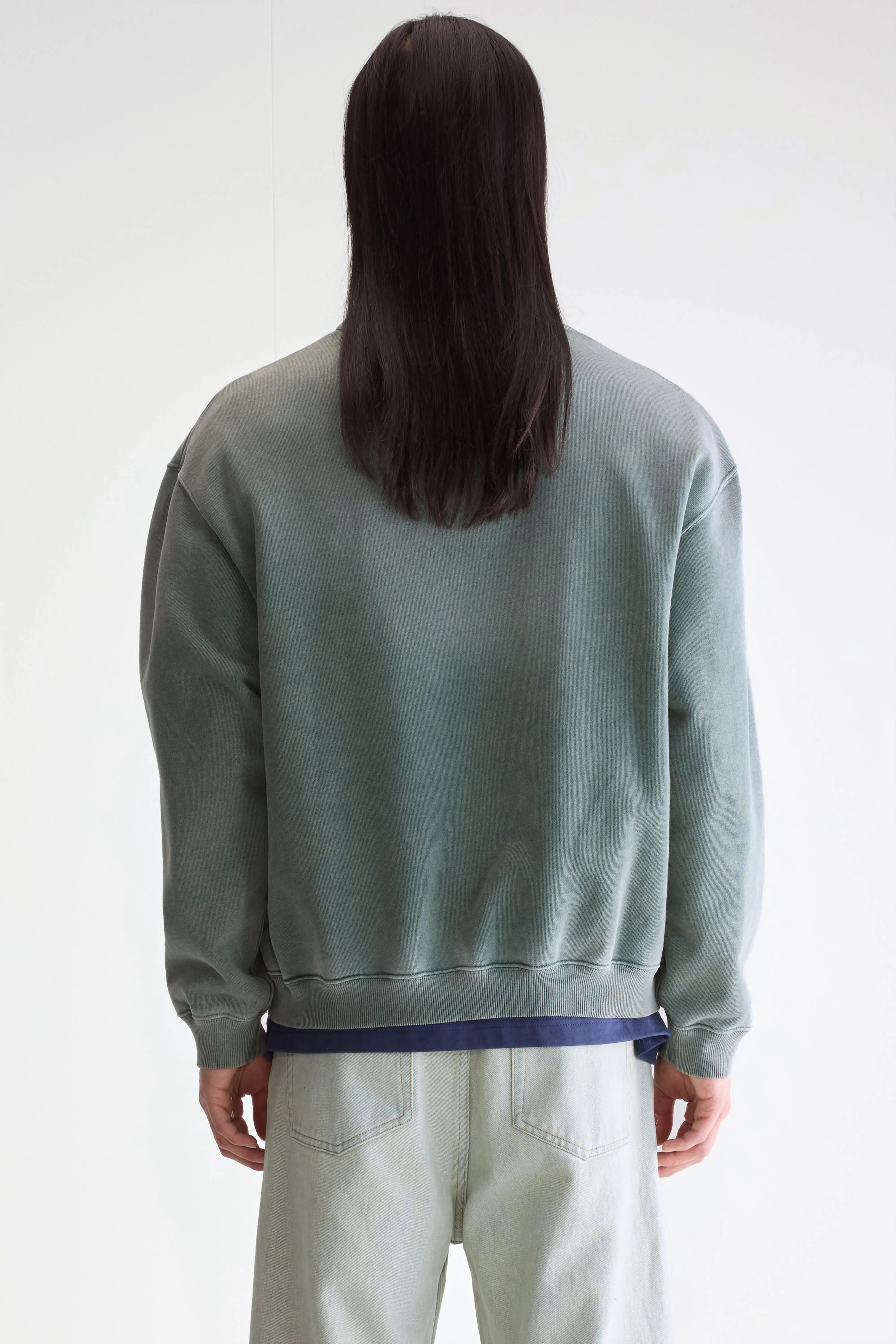 Sweatshirt col rond Fabien (252 / M / BOTTLE)