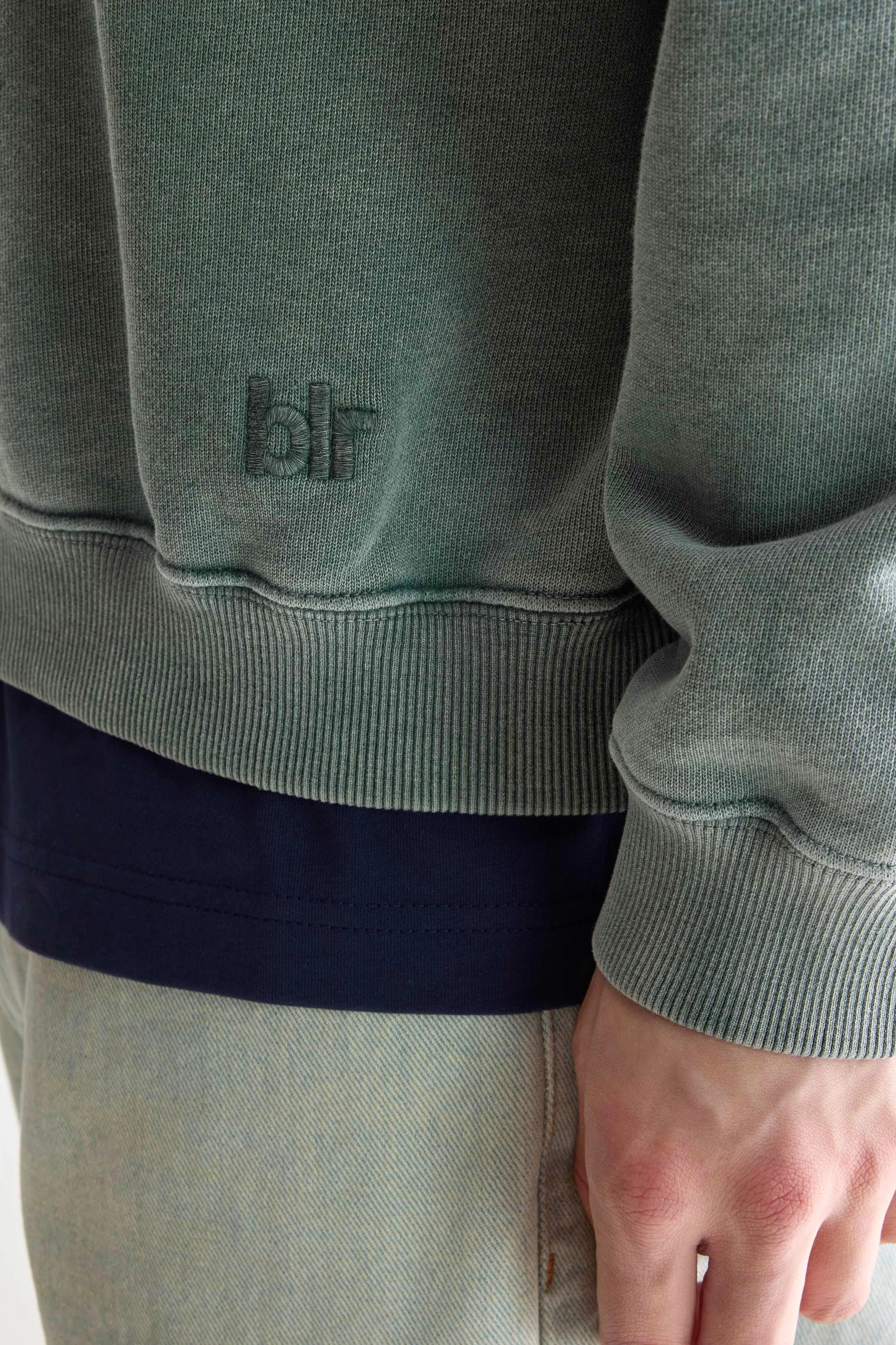 Sweatshirt col rond Fabien (252 / M / BOTTLE)