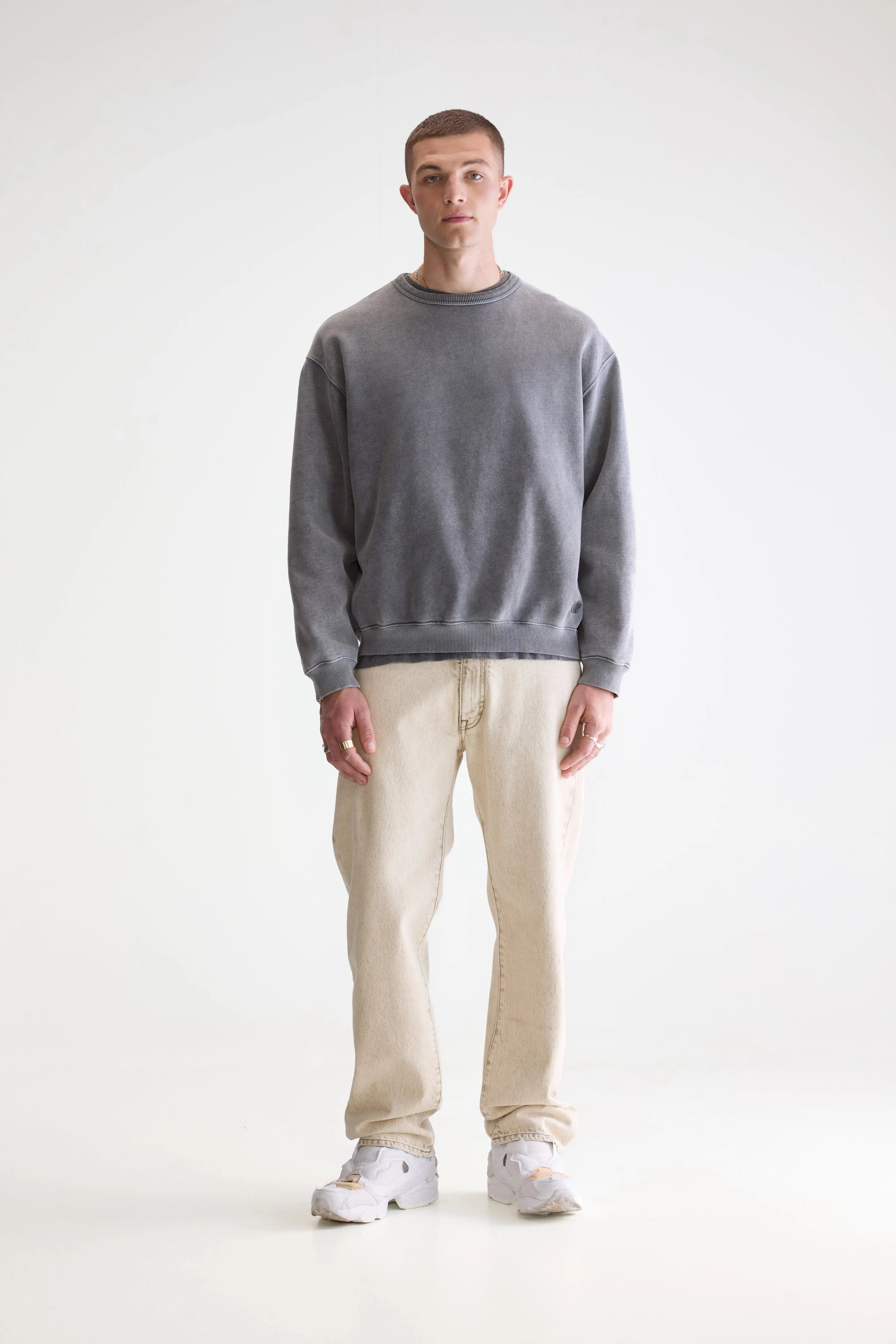 Fabien crewneck sweatshirt (252 / M / BLACK BLUE)