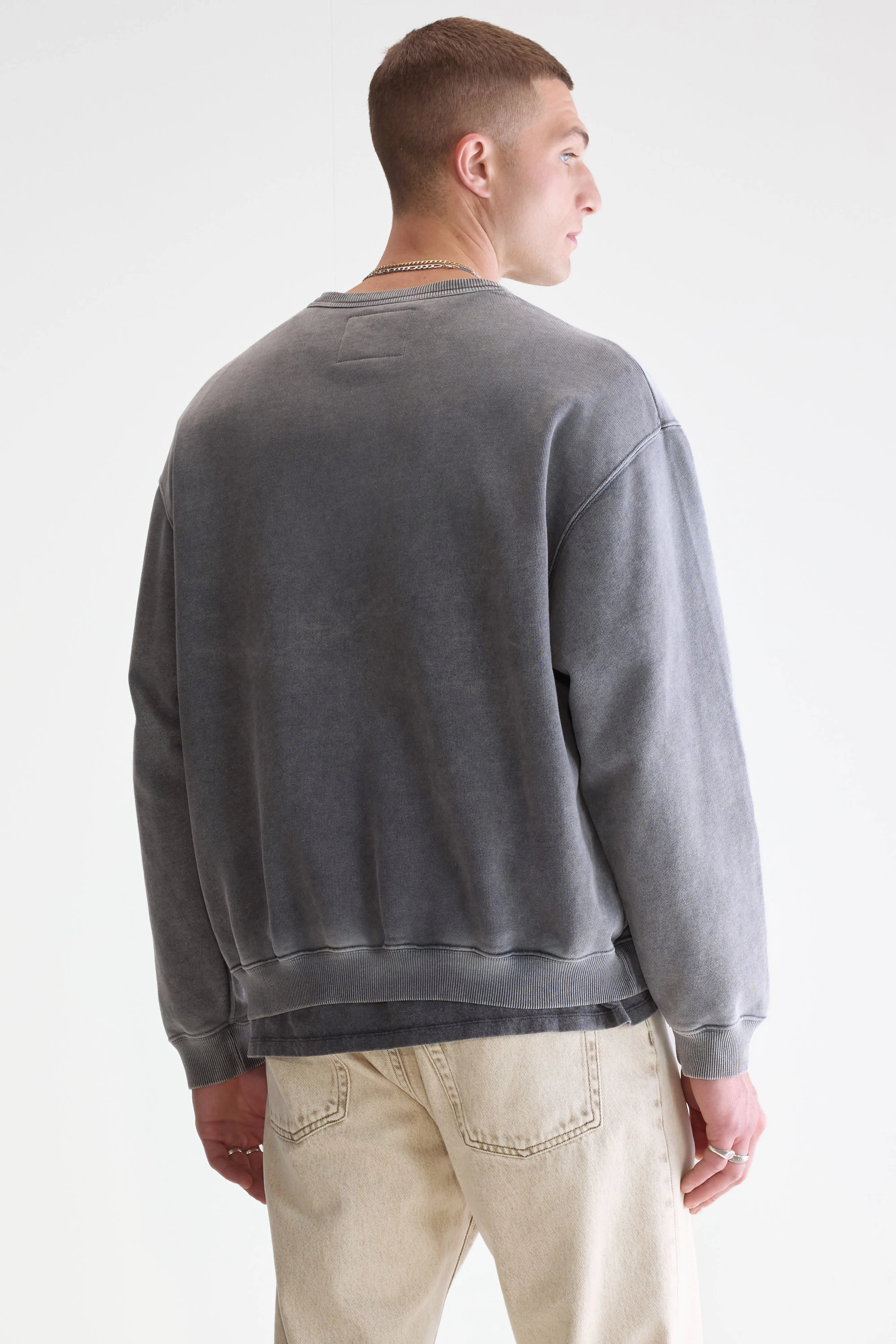 Fabien crewneck sweatshirt (252 / M / BLACK BLUE)