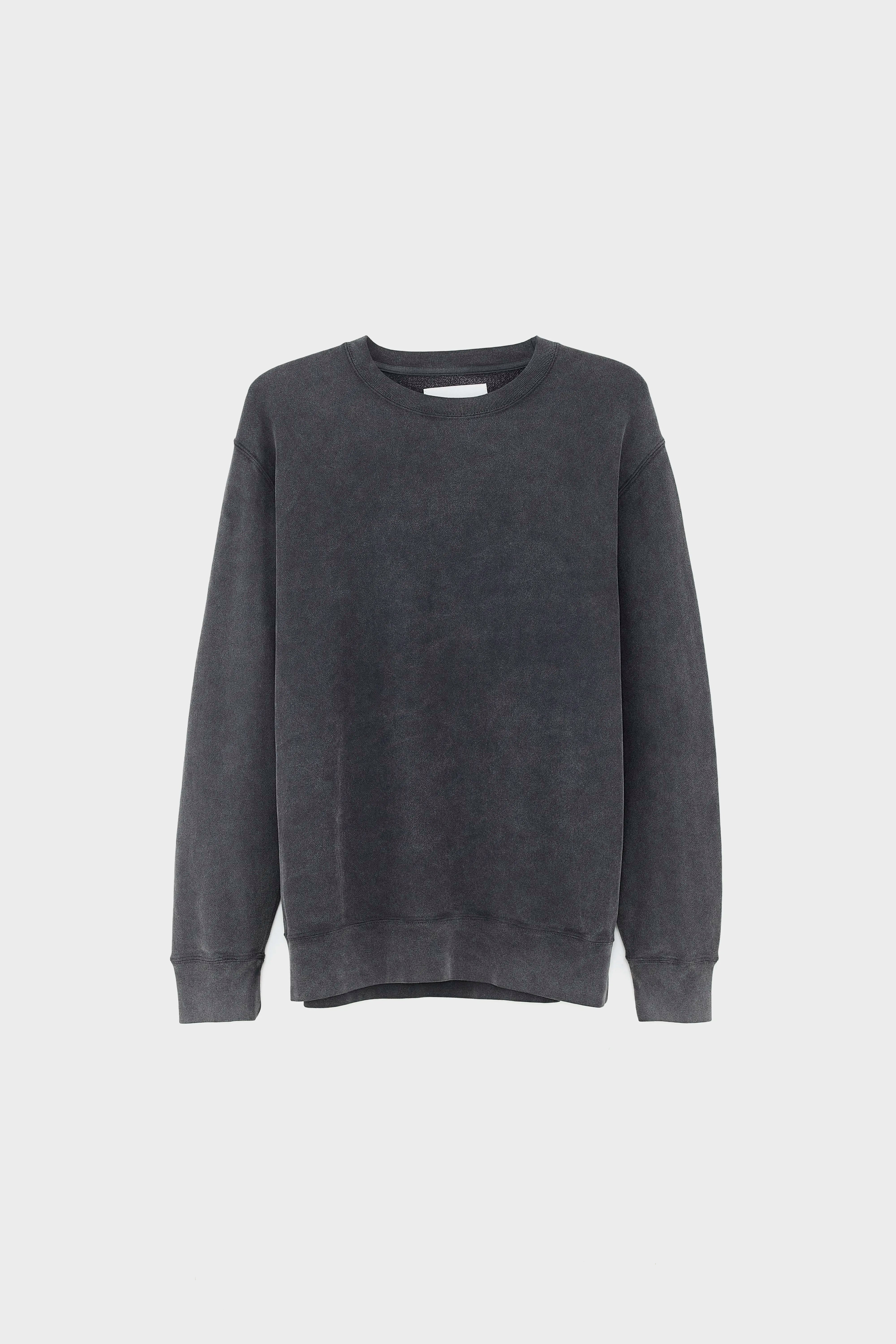 Flake crewneck sweatshirt (252 / M / BLACK)