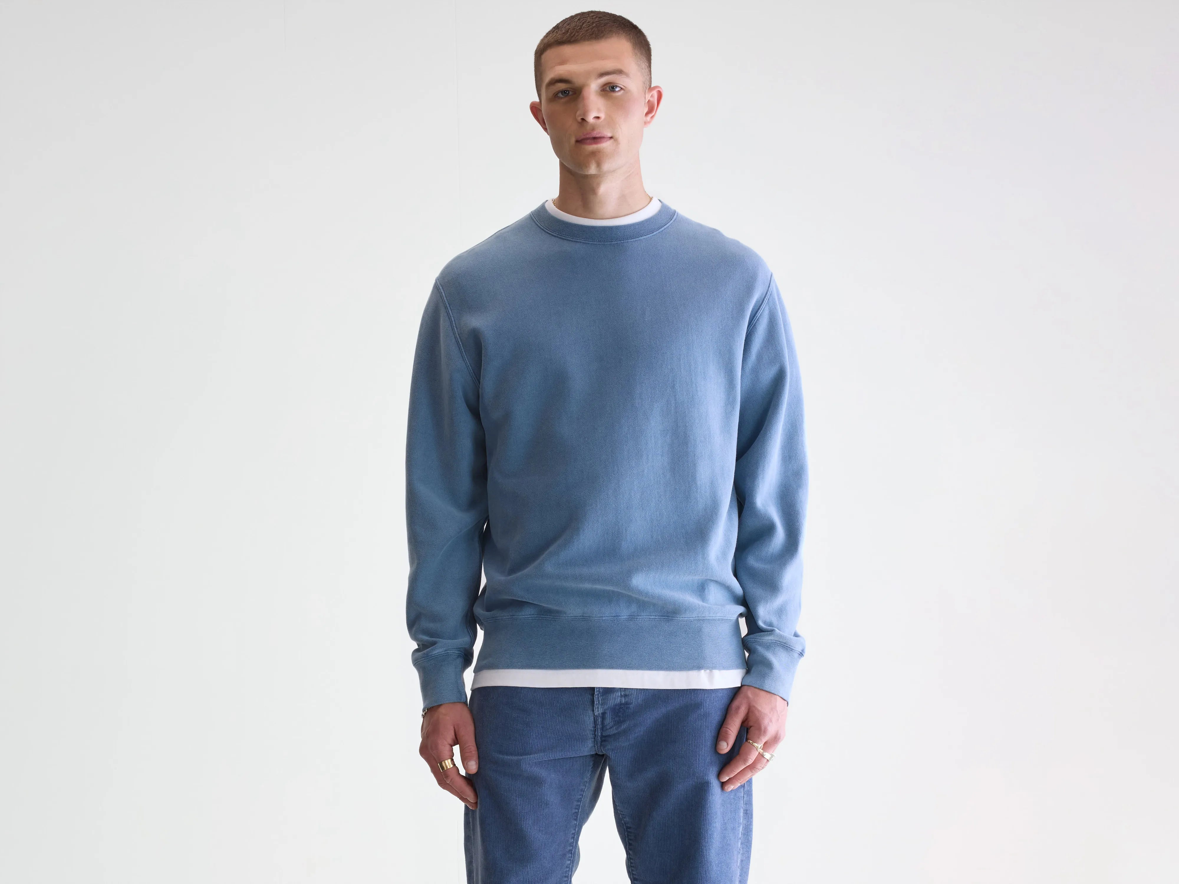 Flake crewneck sweatshirt (252 / M / MORAINE)