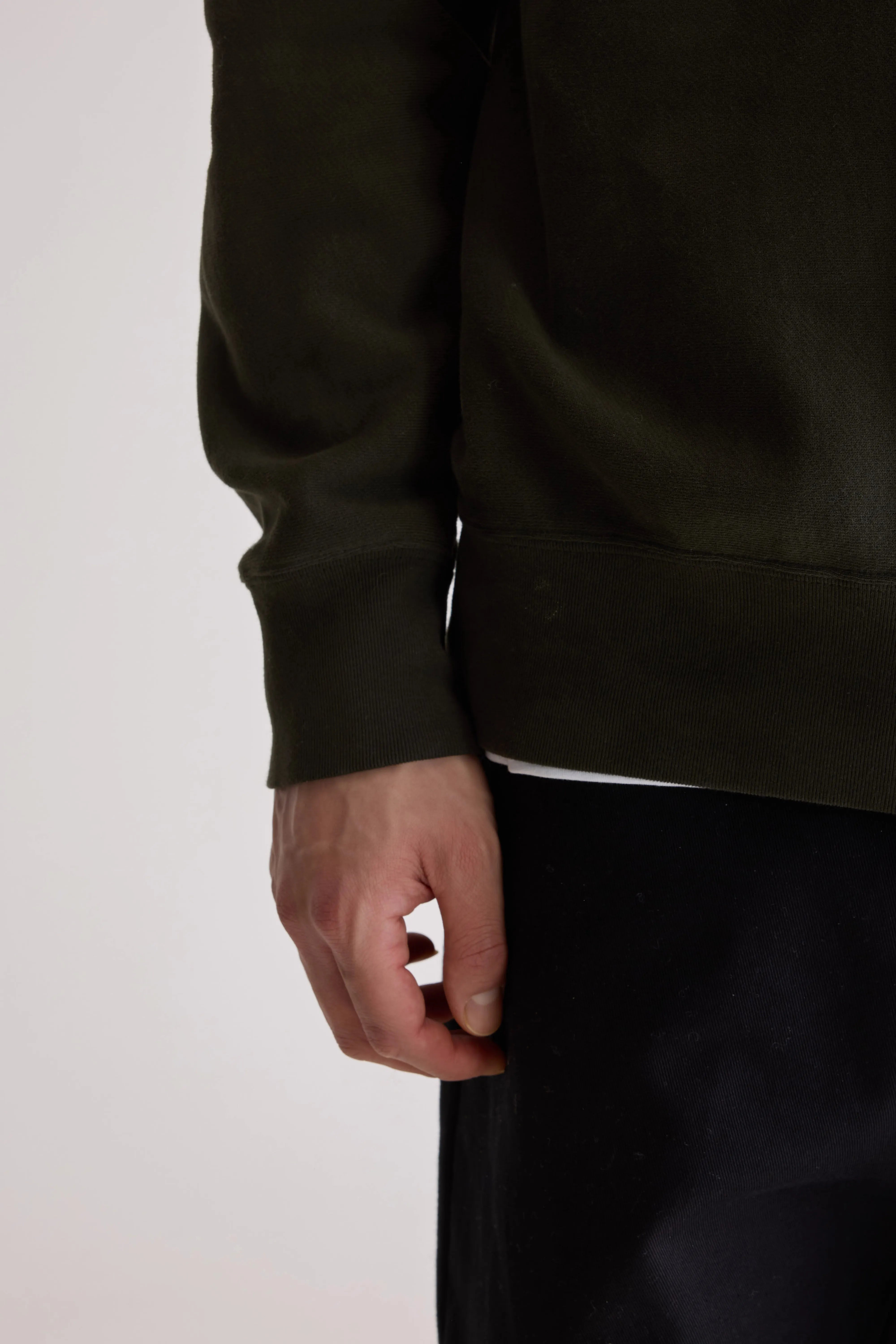 Flake crewneck sweatshirt (252 / M / DARK OLIVE)