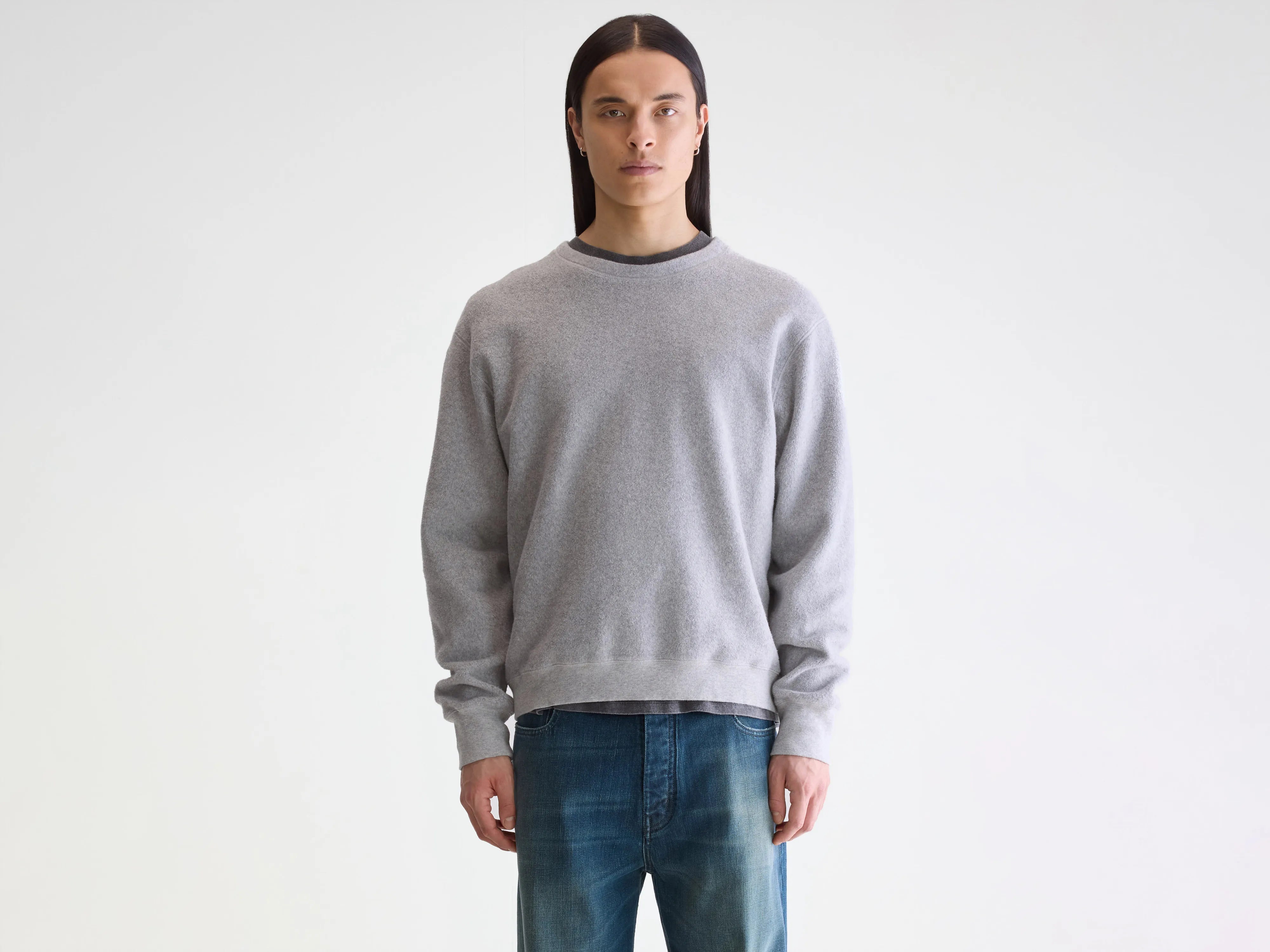 Sweatshirt à col rond Matt (252 / M / H. GREY)