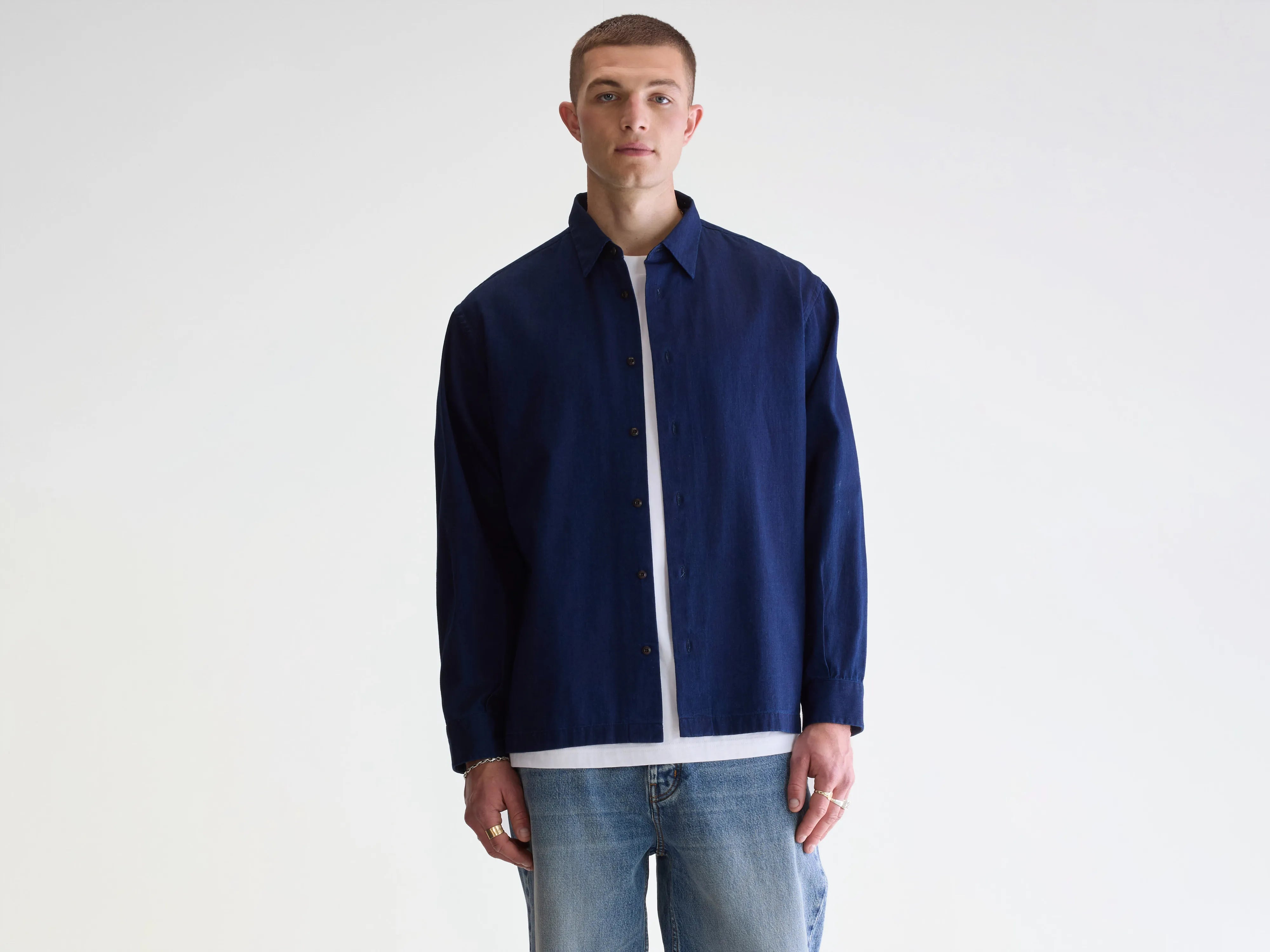 Flip relaxed hemd (252 / M / INDIGO)