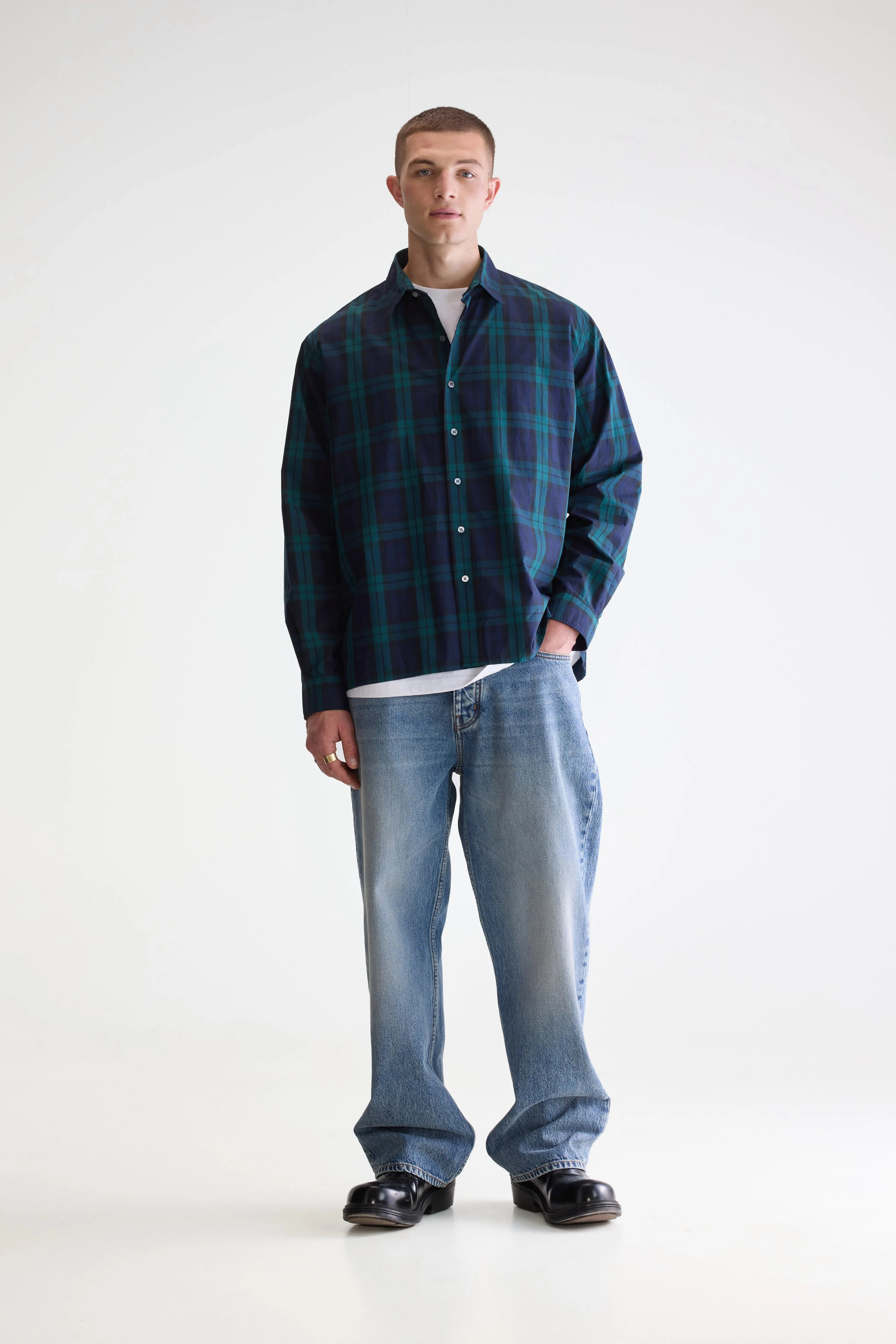 Gollie relaxed shirt (252 / M / CHECK E)
