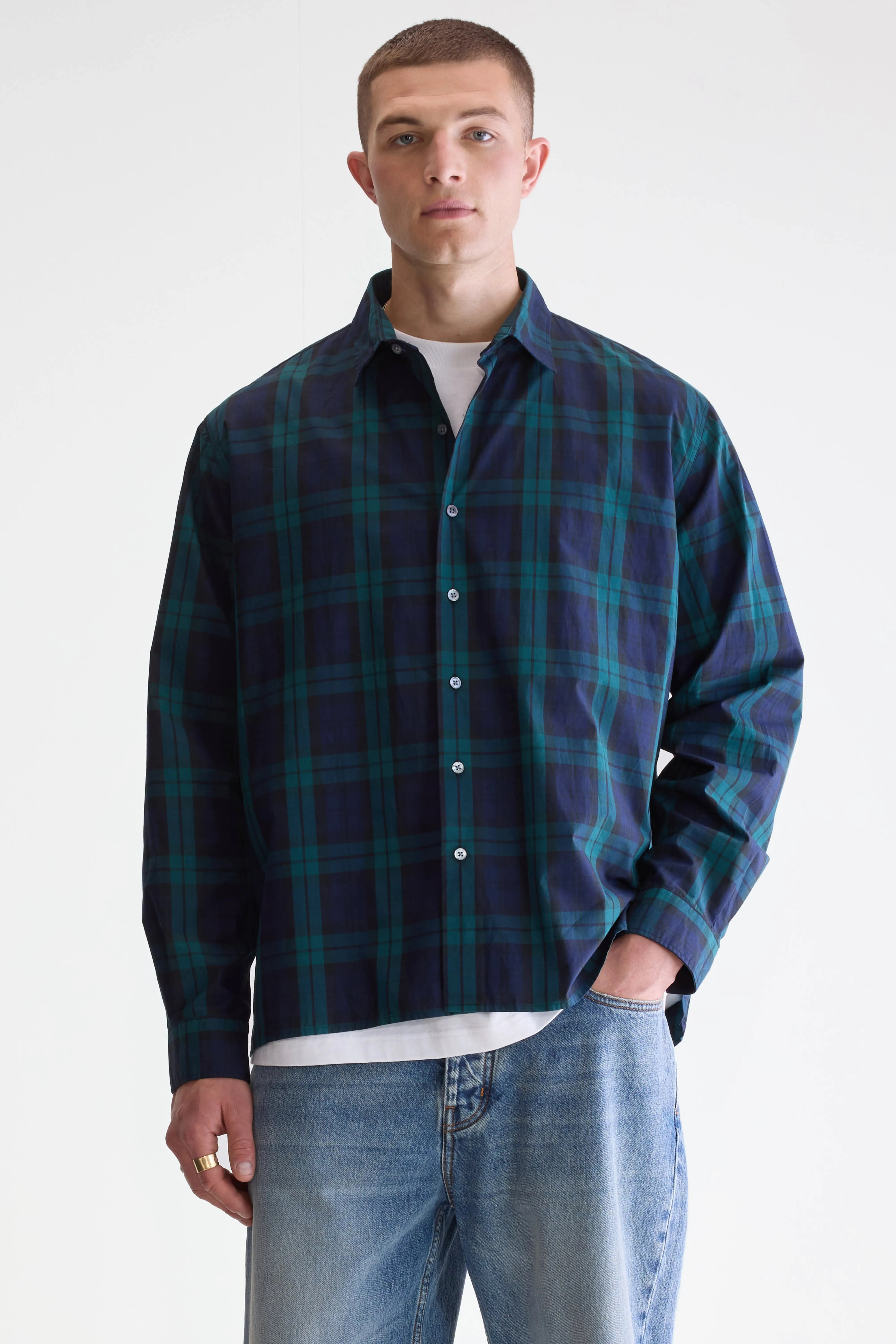 Gollie relaxed shirt (252 / M / CHECK E)