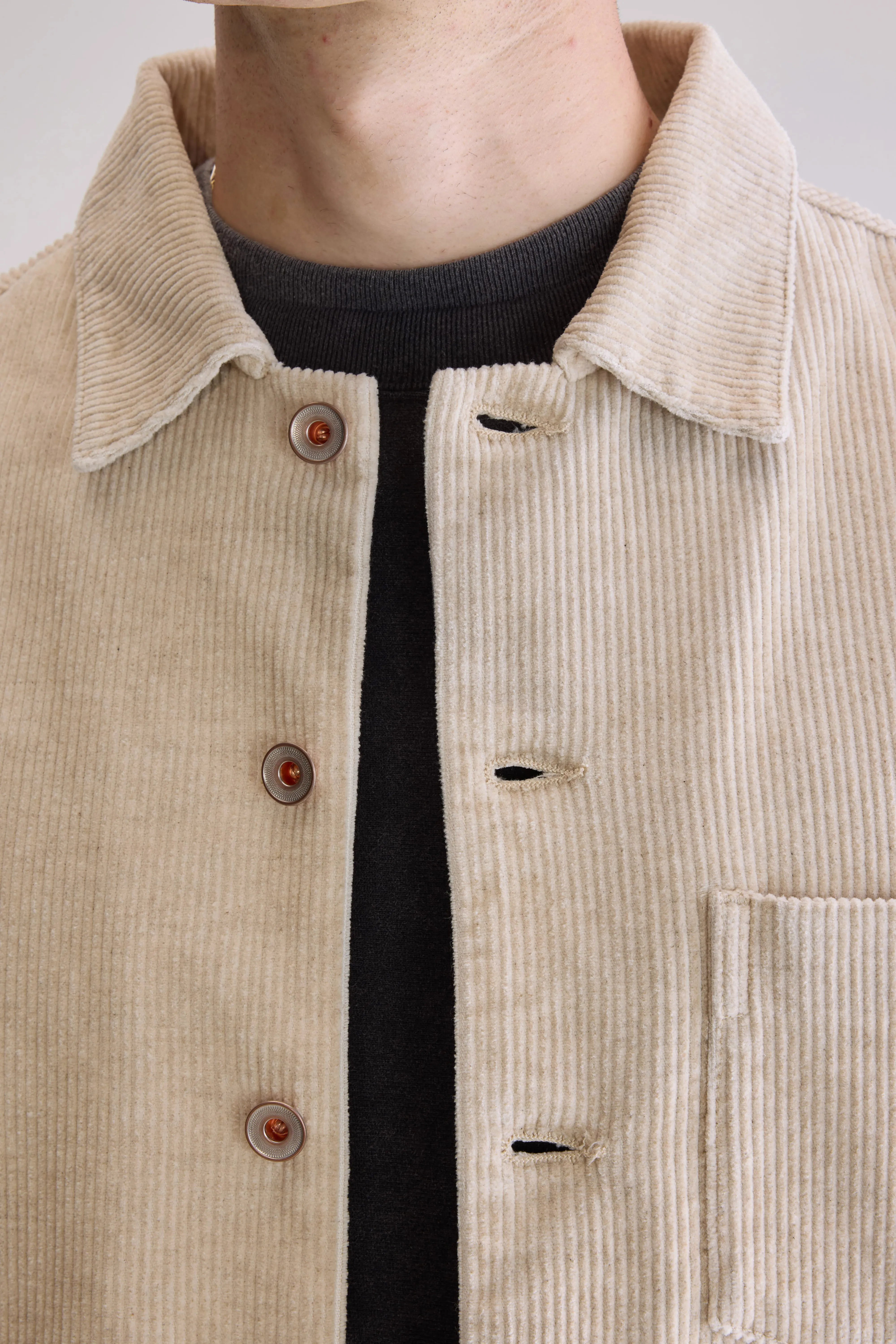 Goney corduroy overshirt (252 / M / CALCAIRE)