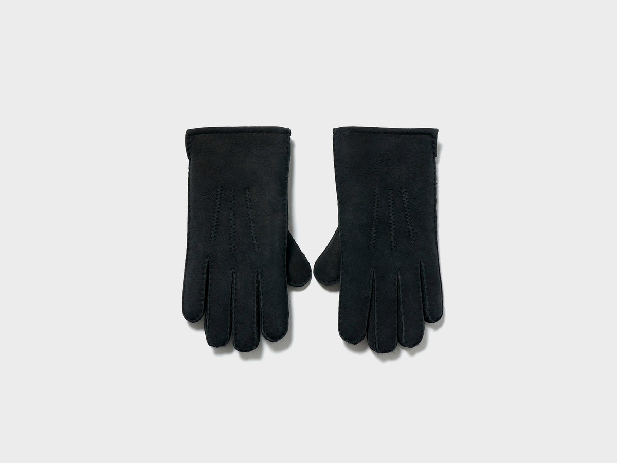 Ganam black leather gloves (251 / M / BLACK)