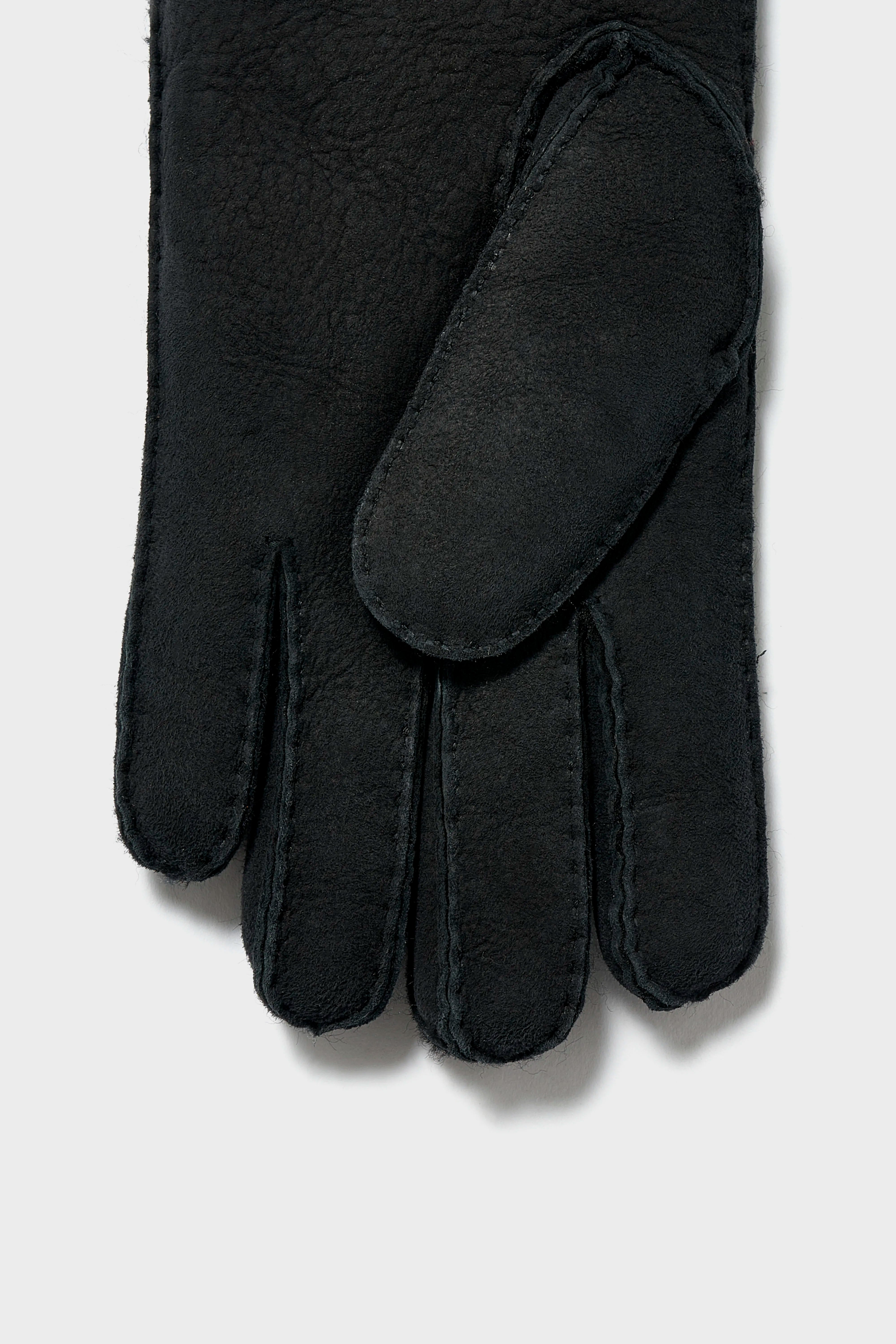 Ganam black leather gloves (251 / M / BLACK)