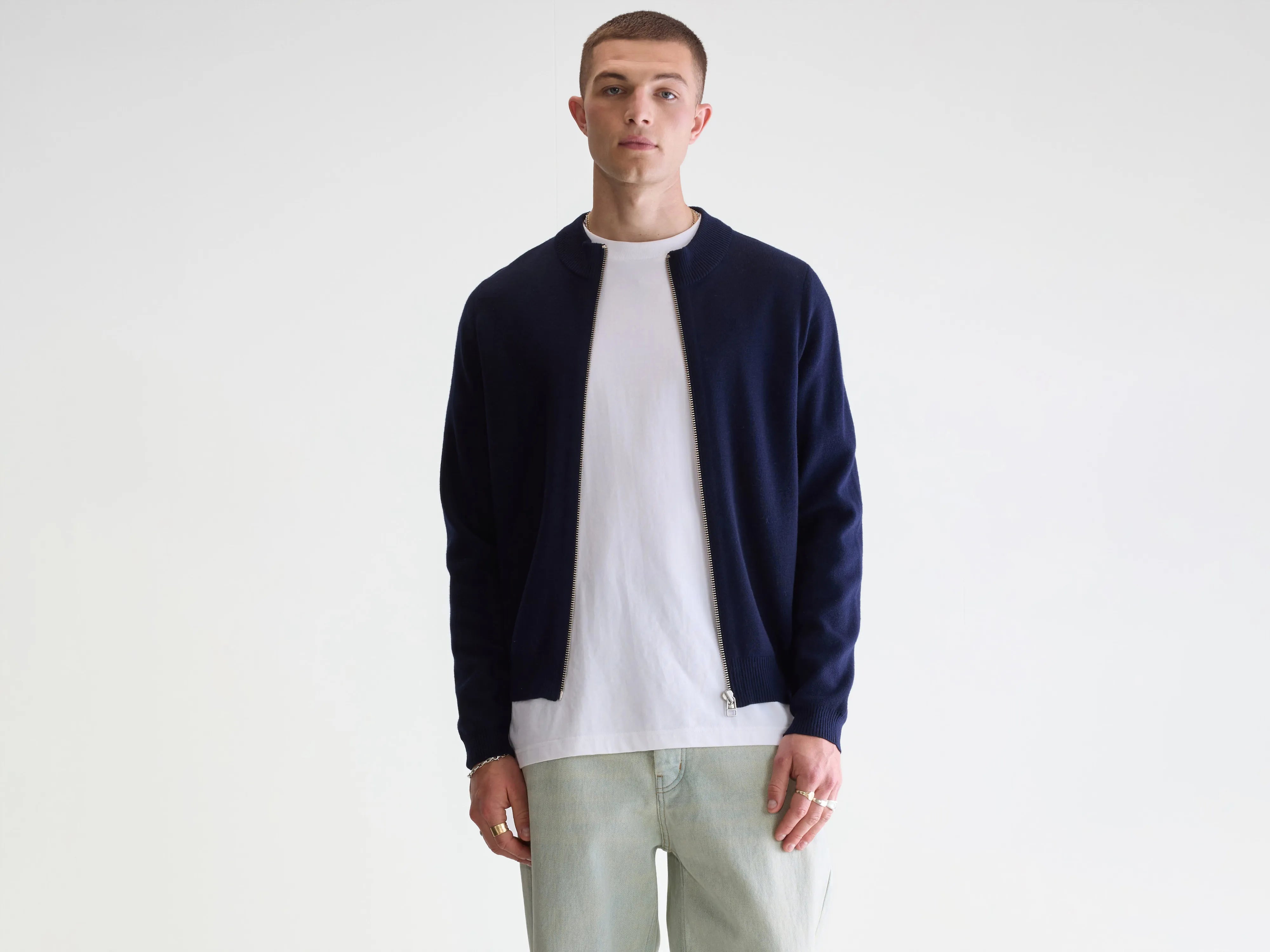 Pull zippé Dilso (252 / M / NAVY)