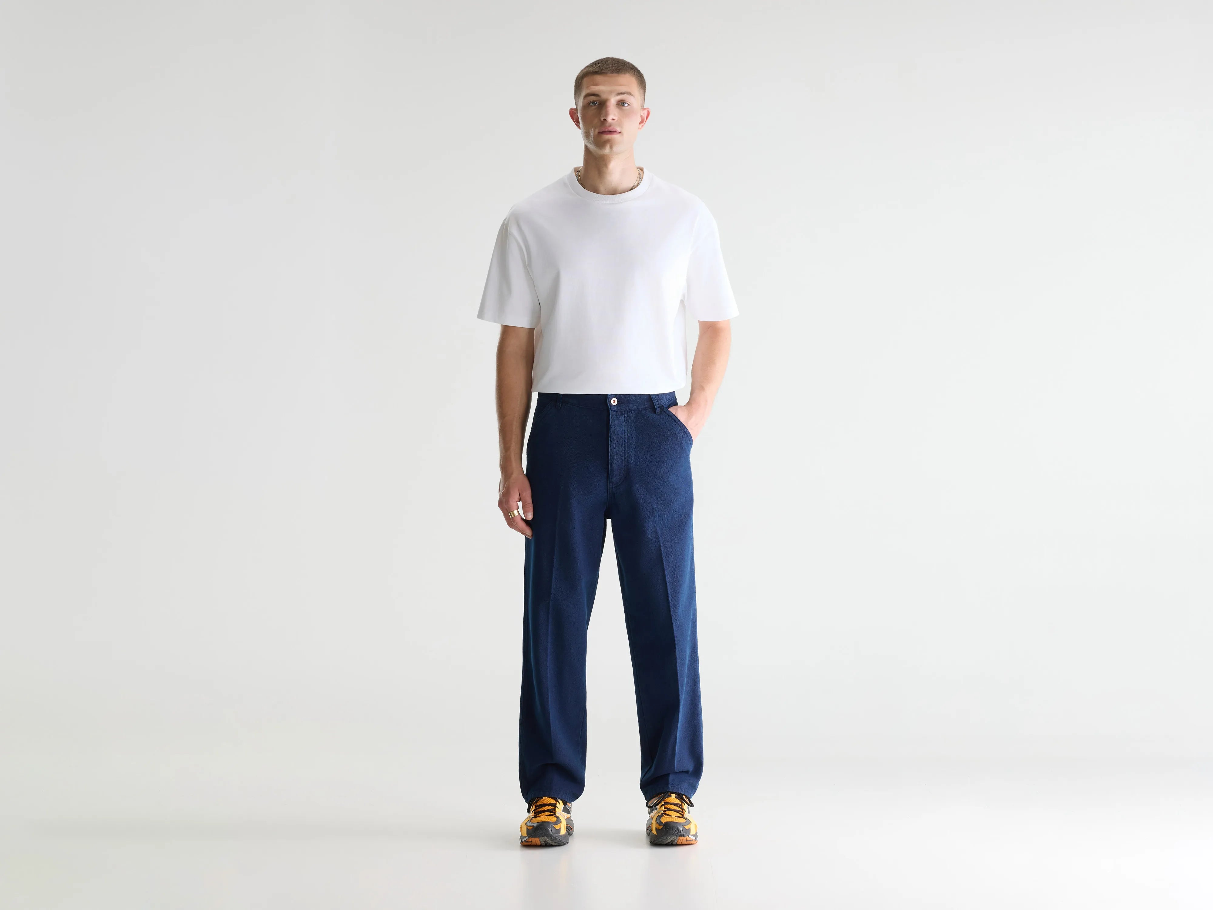 Prior relaxed trousers (261 / M / INDIGO)