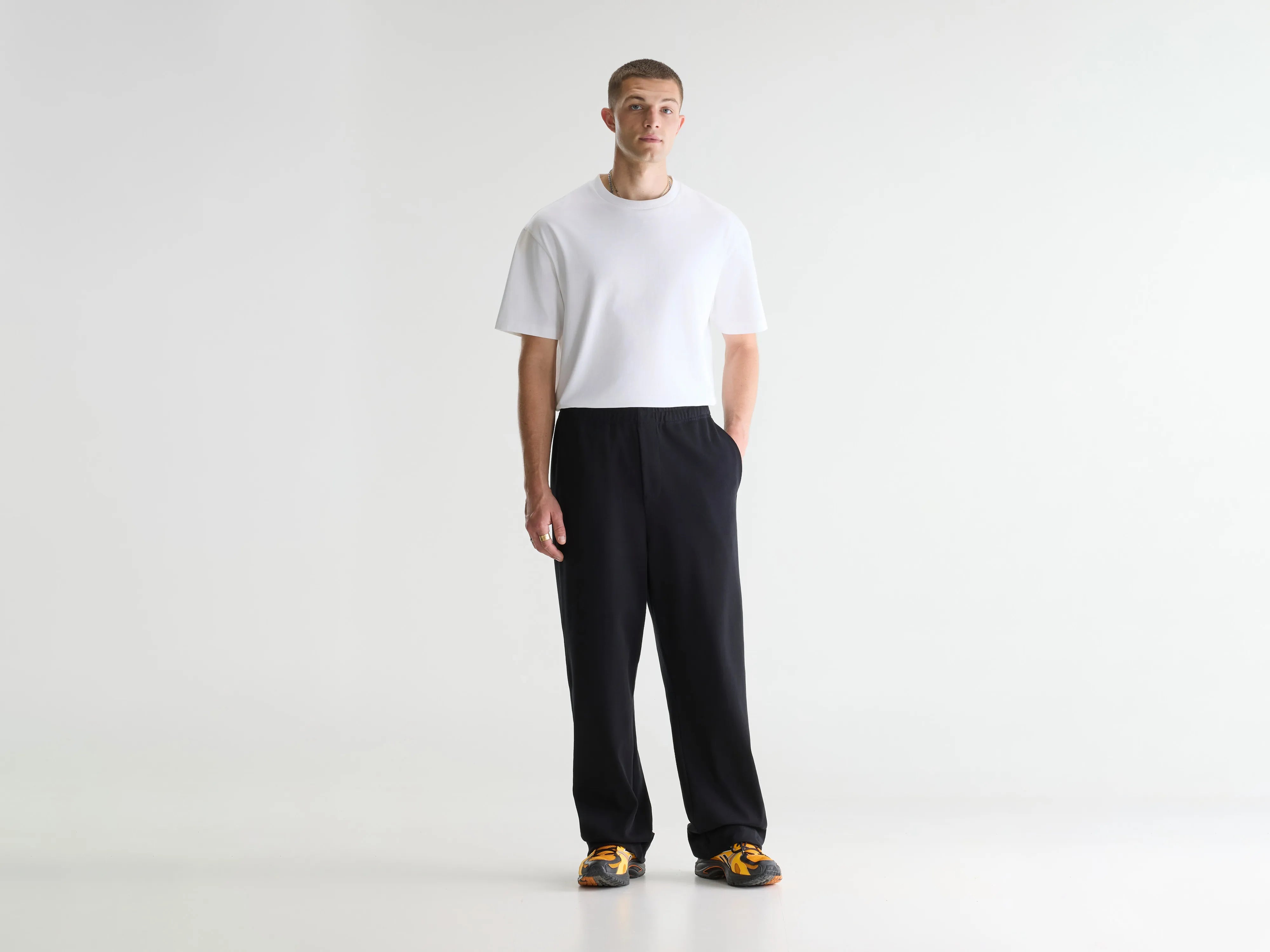 Flown wijde joggingbroek (261 / M / BLACK)
