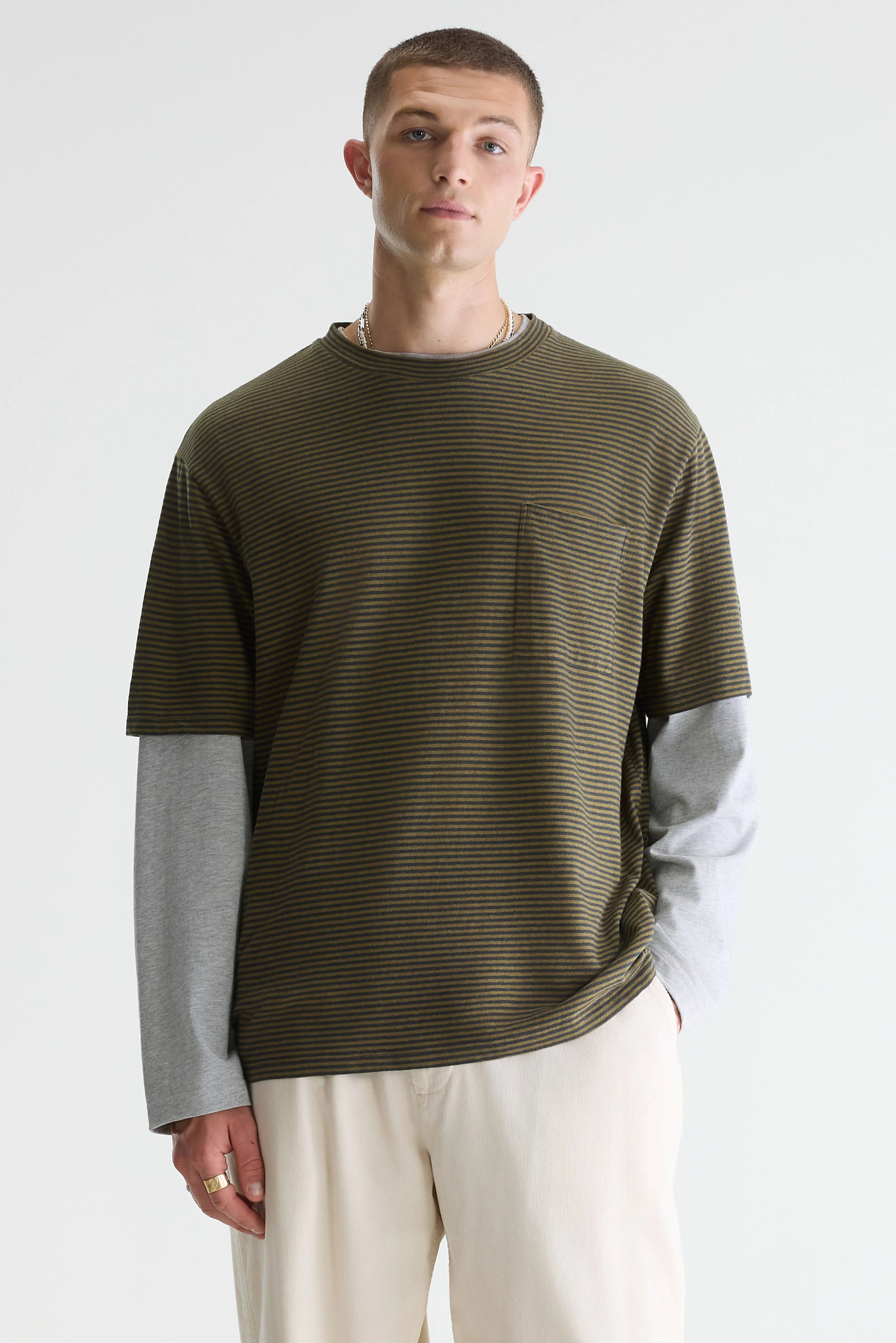 Video relaxed t-shirt (261 / M / STRIPE A)