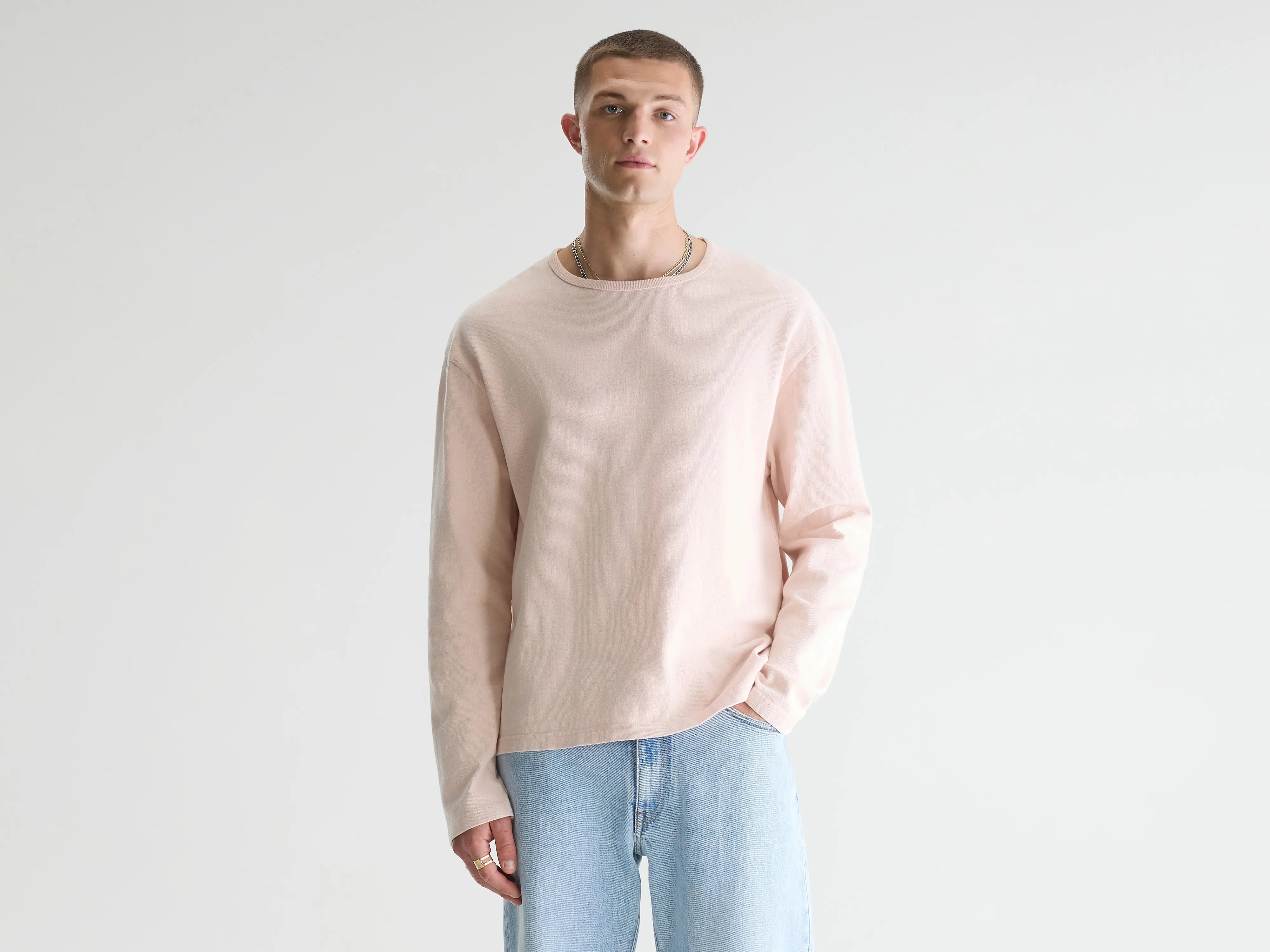 Fuller t-shirt met lange mouwen (261 / M / OLD PINK)