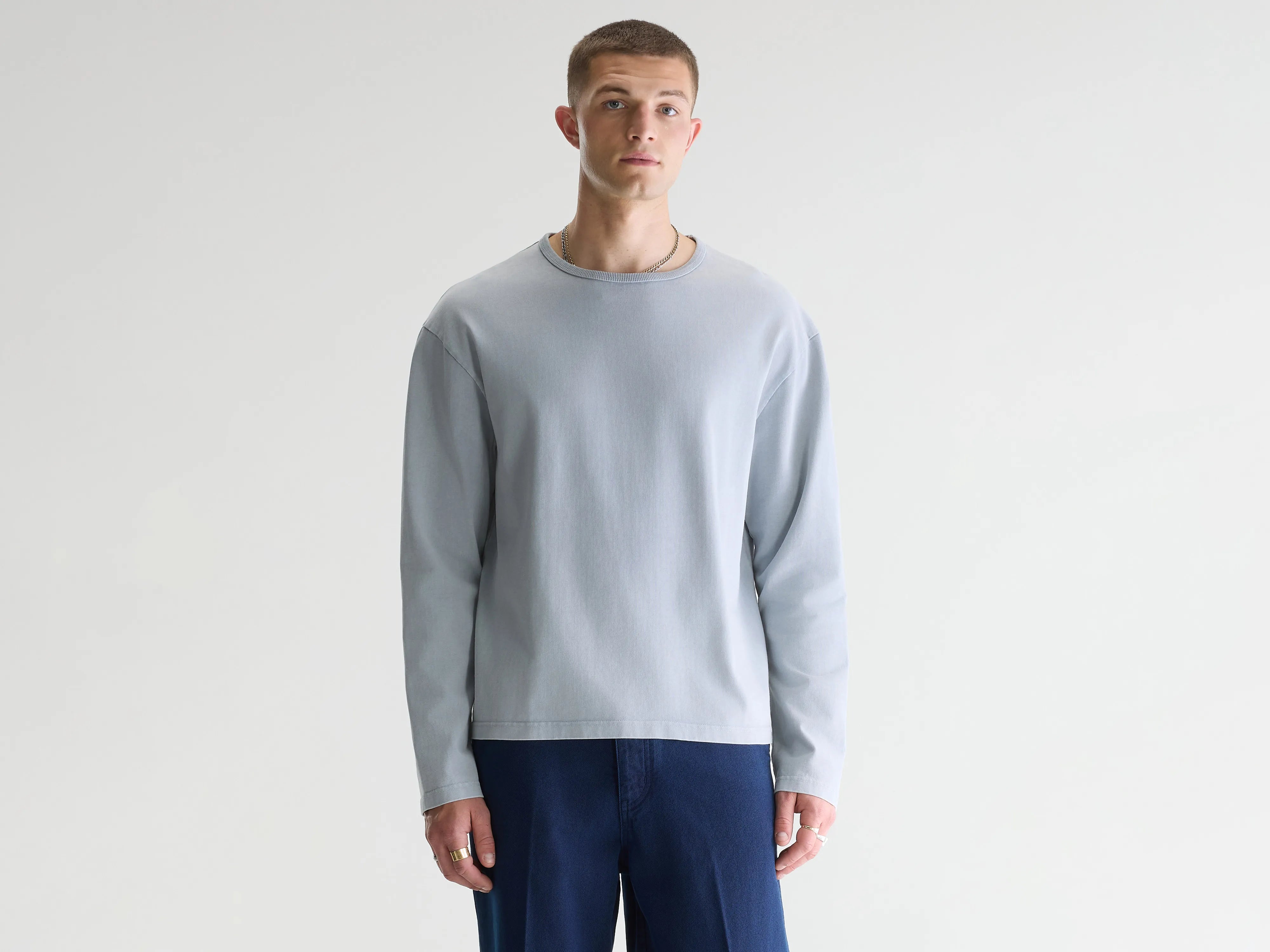 Fuller t-shirt met lange mouwen (261 / M / GLOOMY)