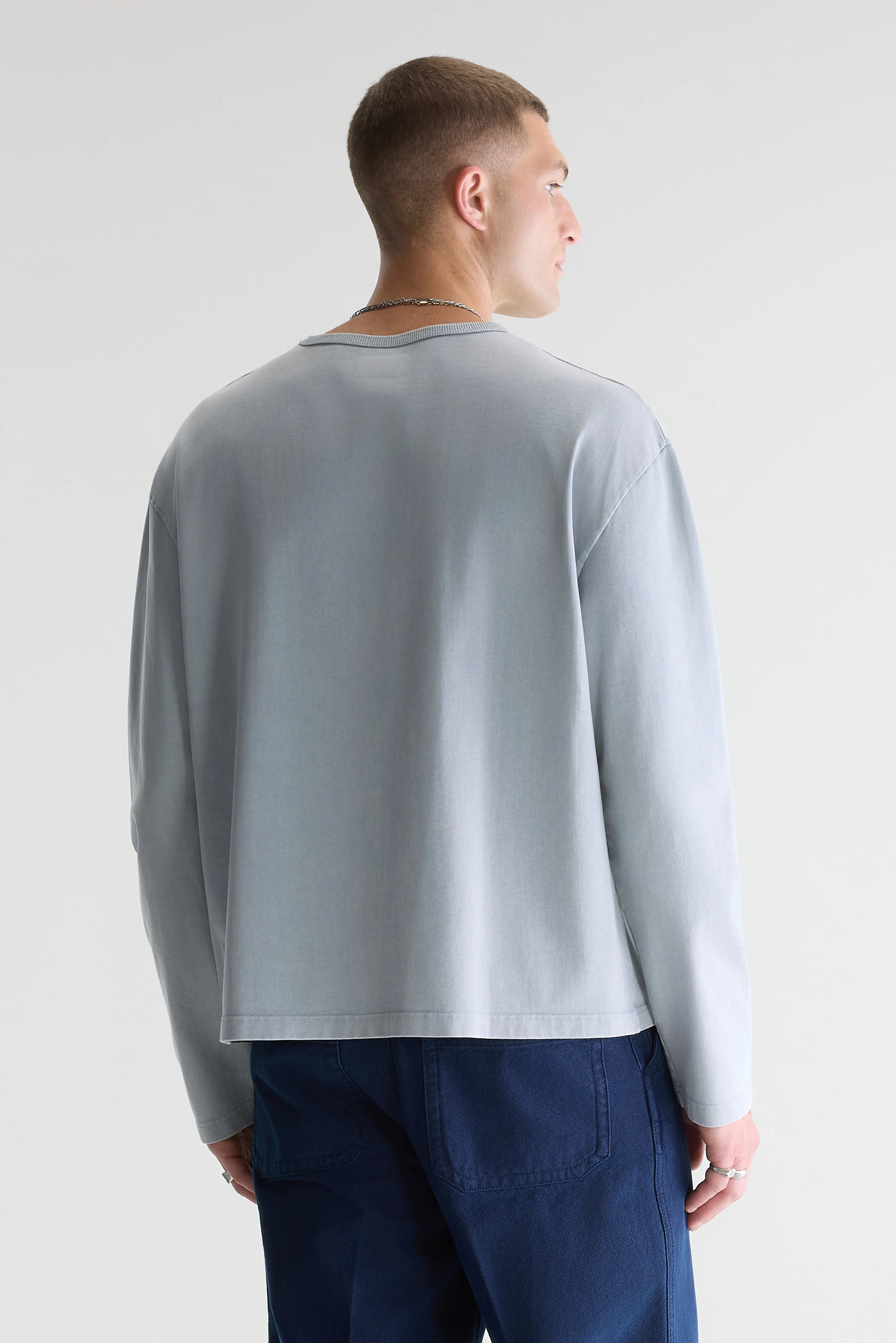 Fuller t-shirt met lange mouwen (261 / M / GLOOMY)