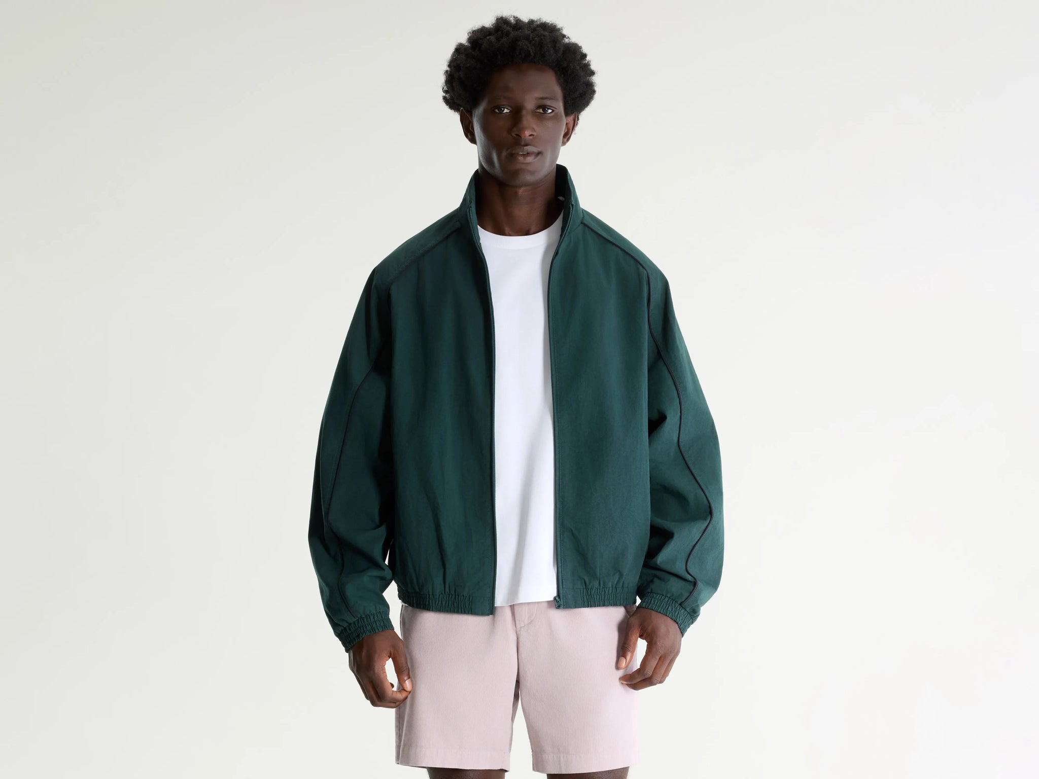 Green zip-up sports jacket for men | Bellerose