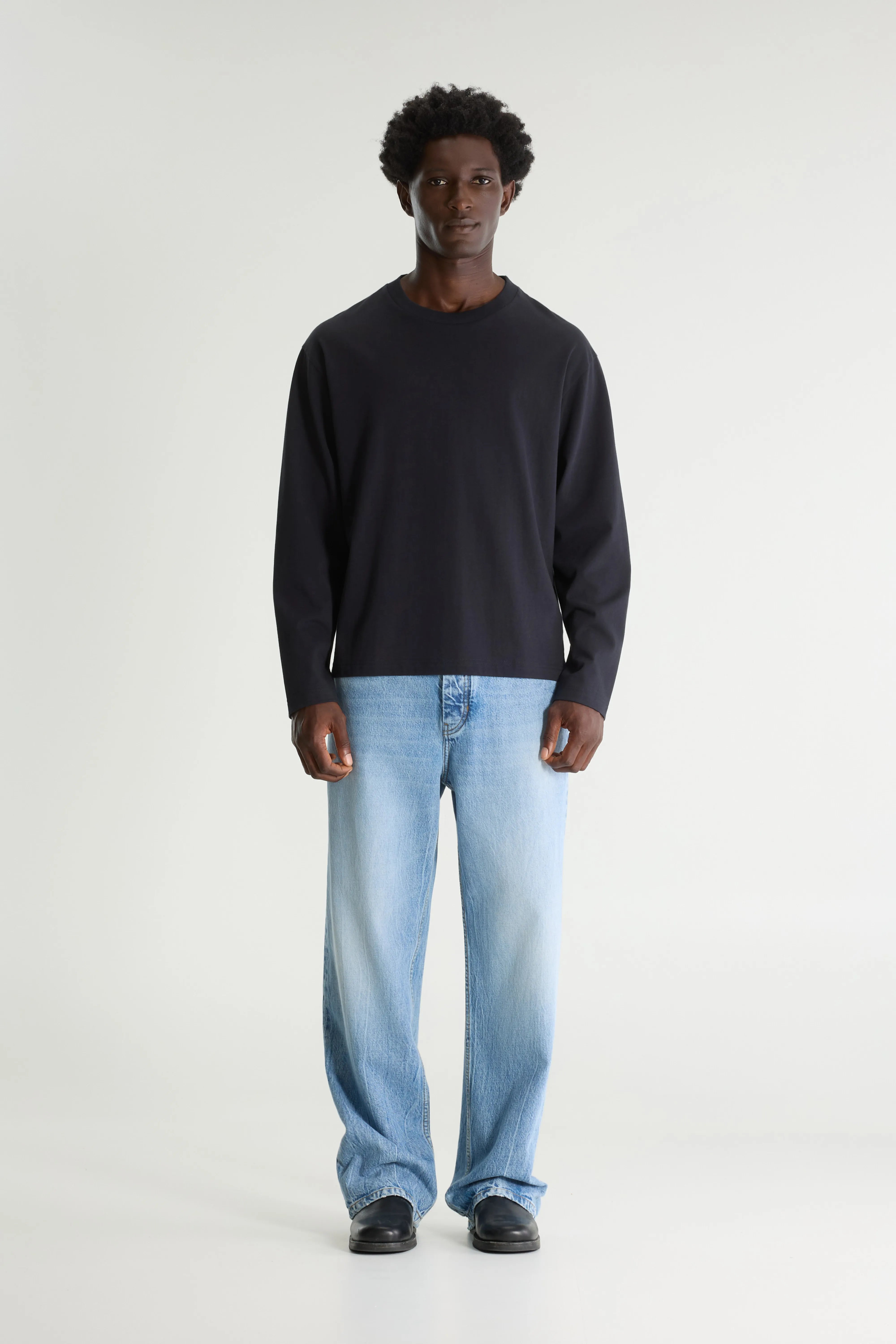 Vlugi t-shirt met lange mouwen (261 / M / NAVY)