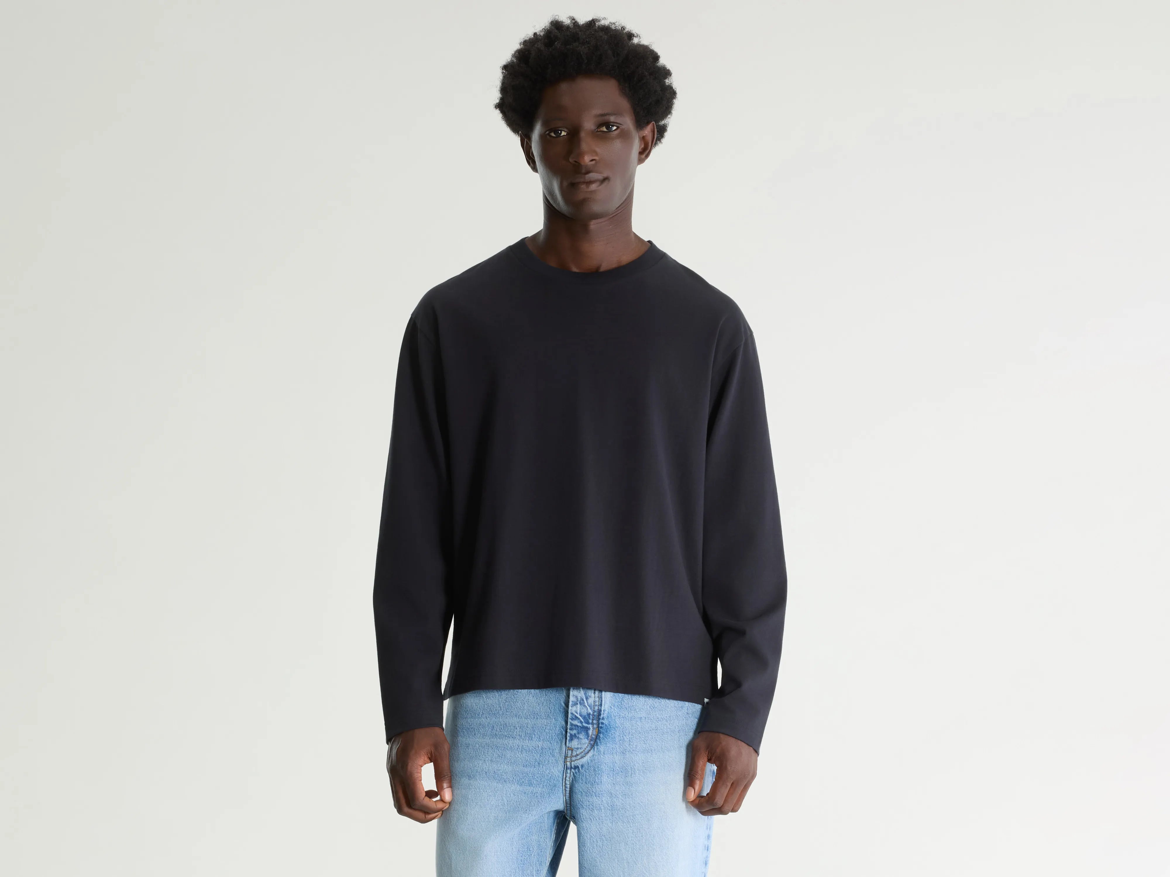 Vlugi t-shirt met lange mouwen (261 / M / NAVY)
