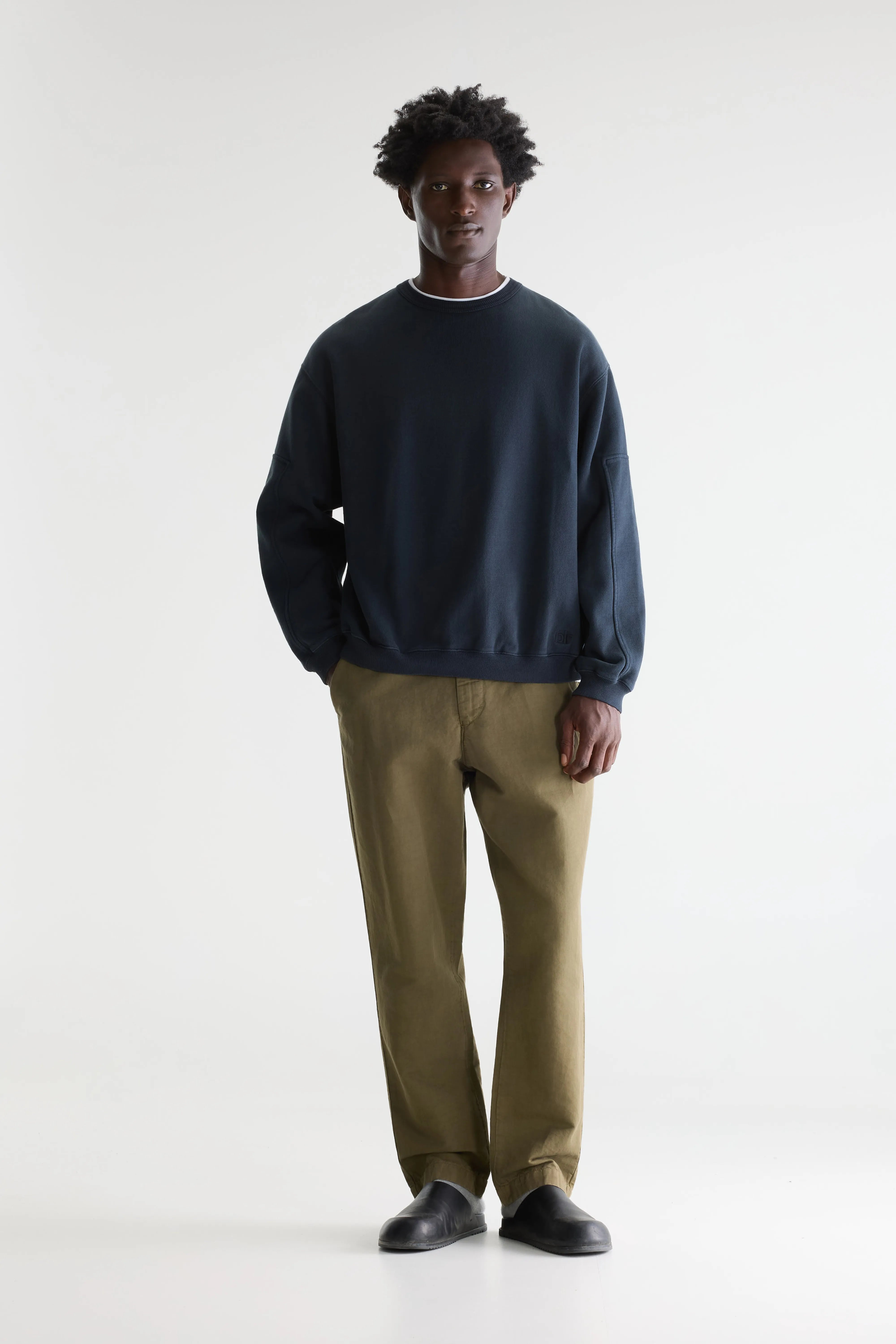 Fapien sweatshirt met ronde hals (261 / M / DARK NAVY)