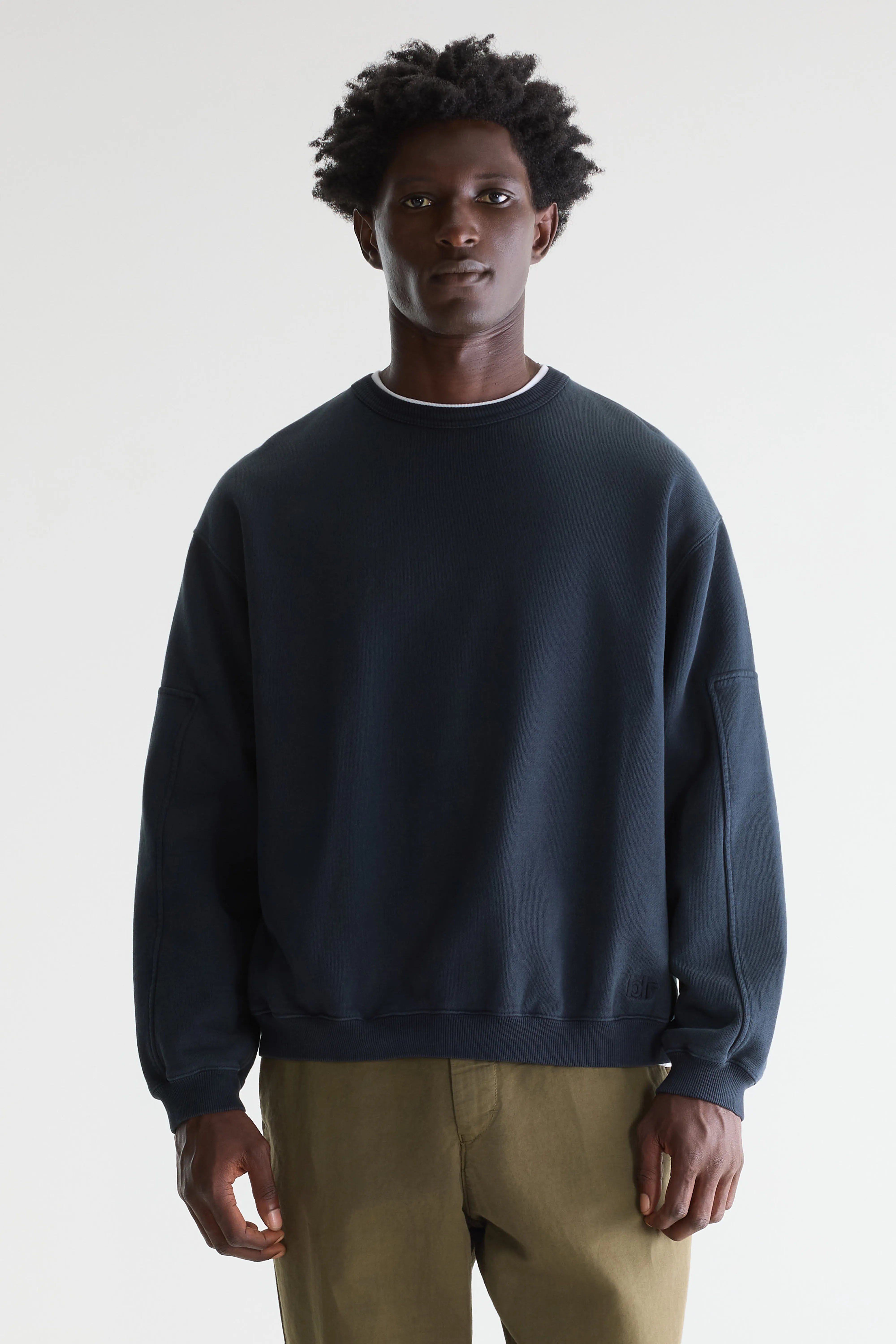 Fapien sweatshirt met ronde hals (261 / M / DARK NAVY)