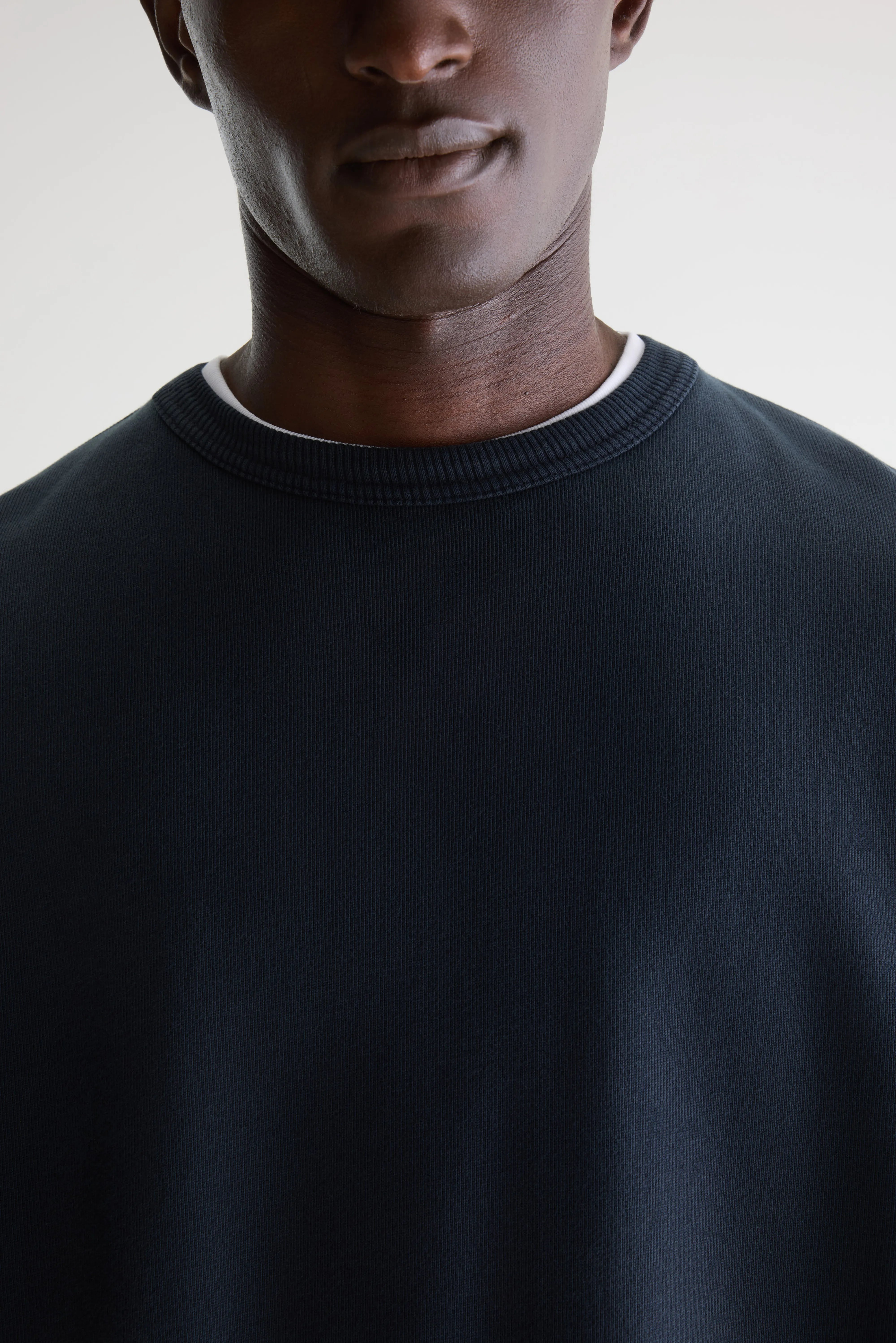 Fapien sweatshirt met ronde hals (261 / M / DARK NAVY)