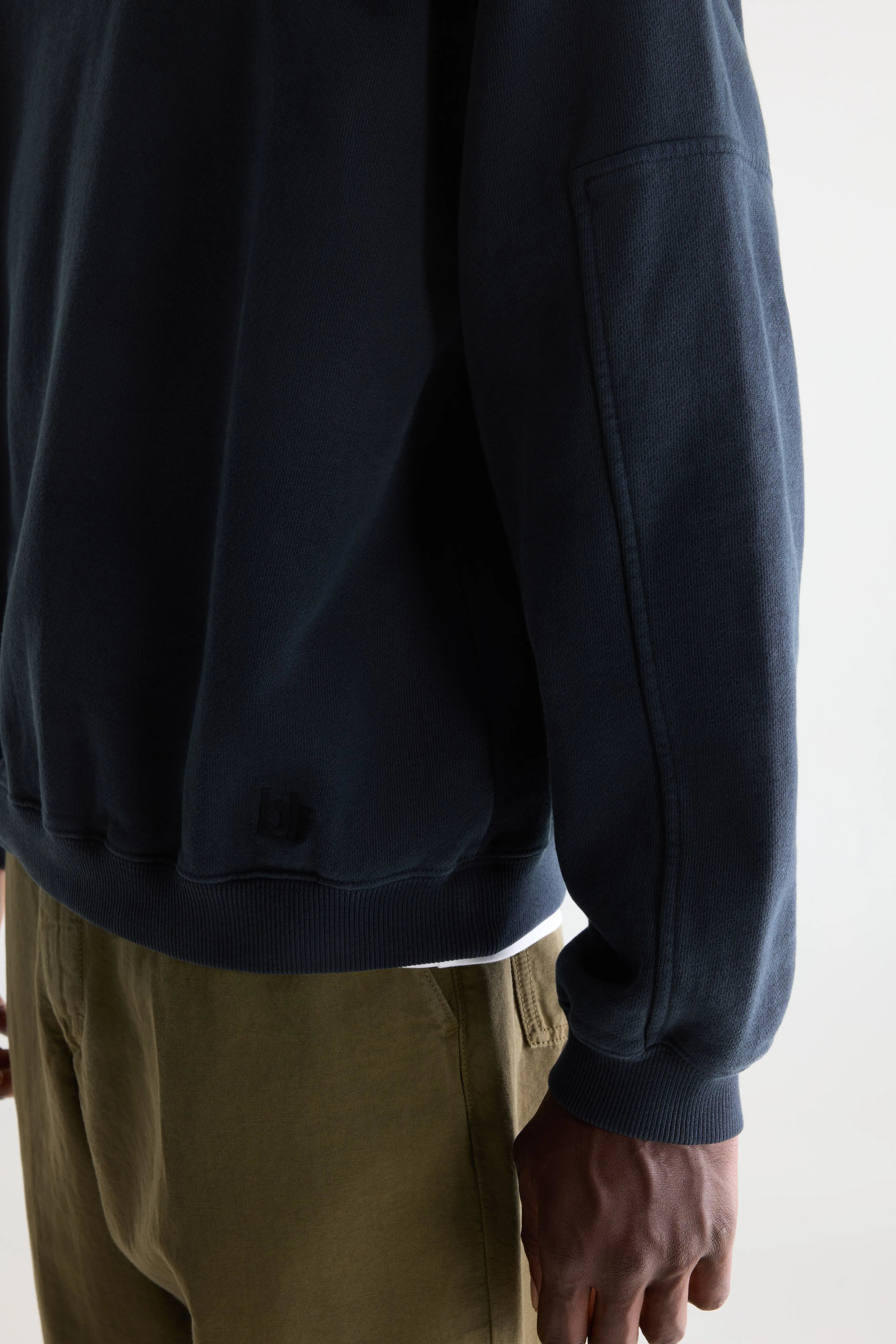 Fapien sweatshirt met ronde hals (261 / M / DARK NAVY)