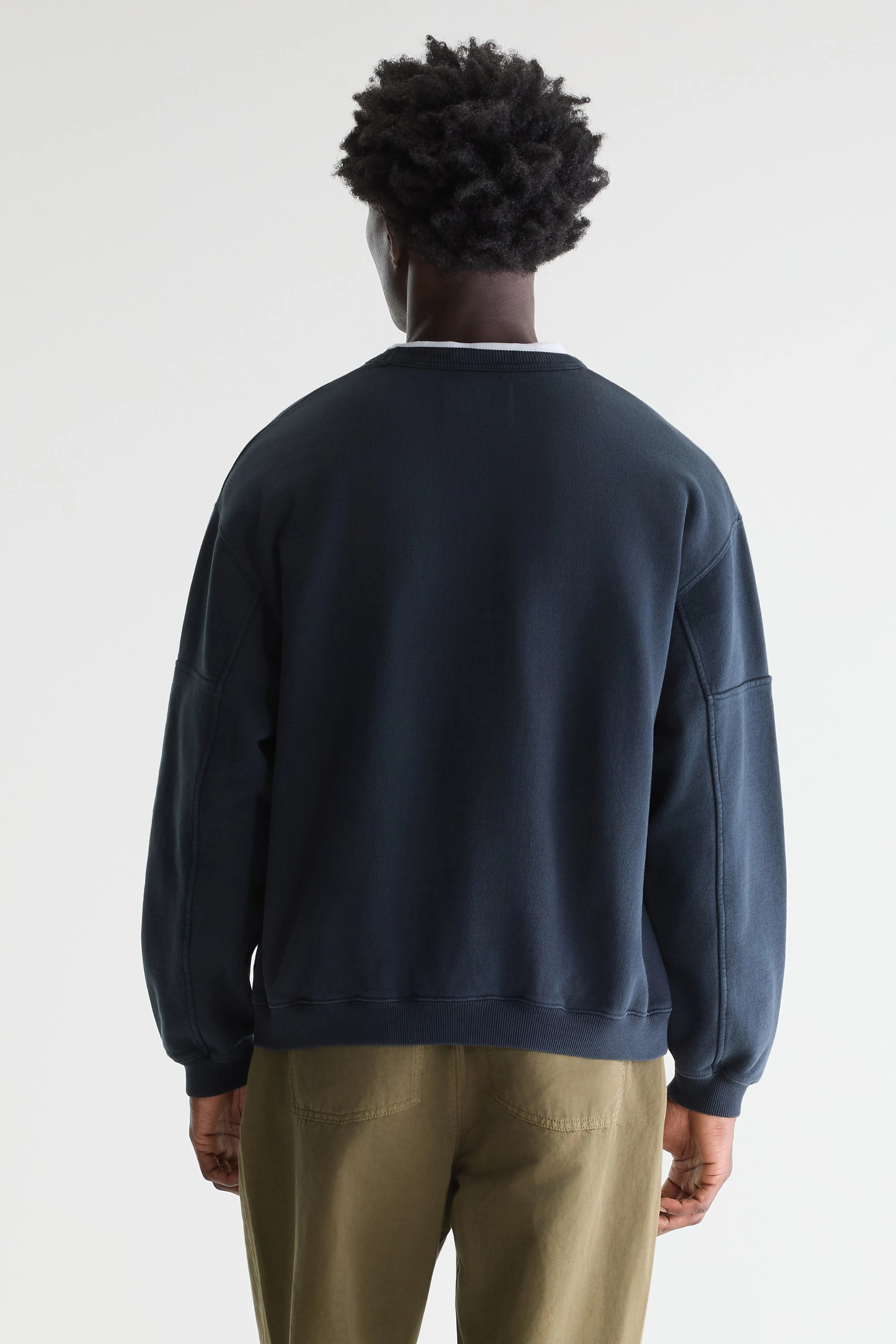 Fapien sweatshirt met ronde hals (261 / M / DARK NAVY)