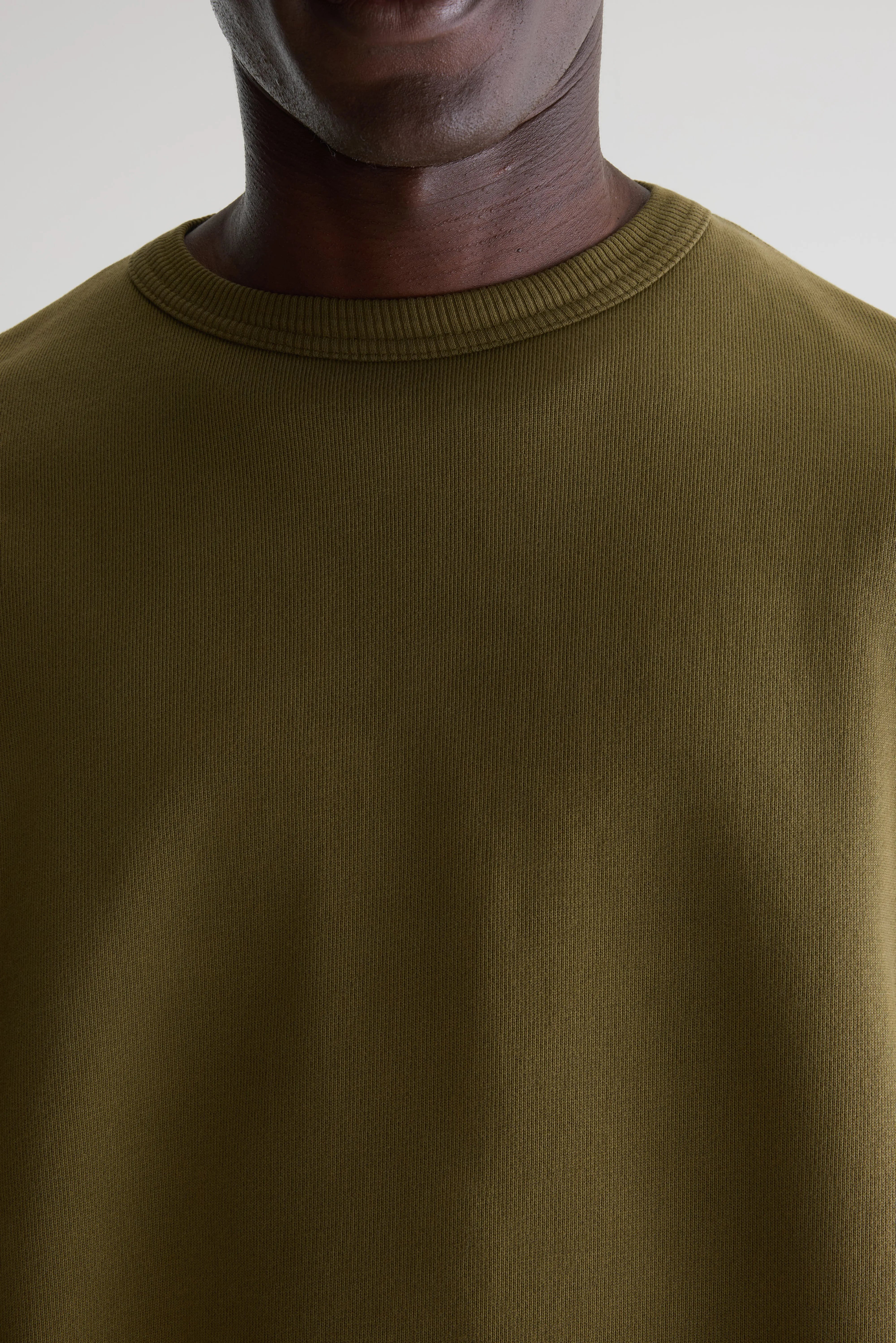 Fapien sweatshirt met ronde hals (261 / M / MILITARY)