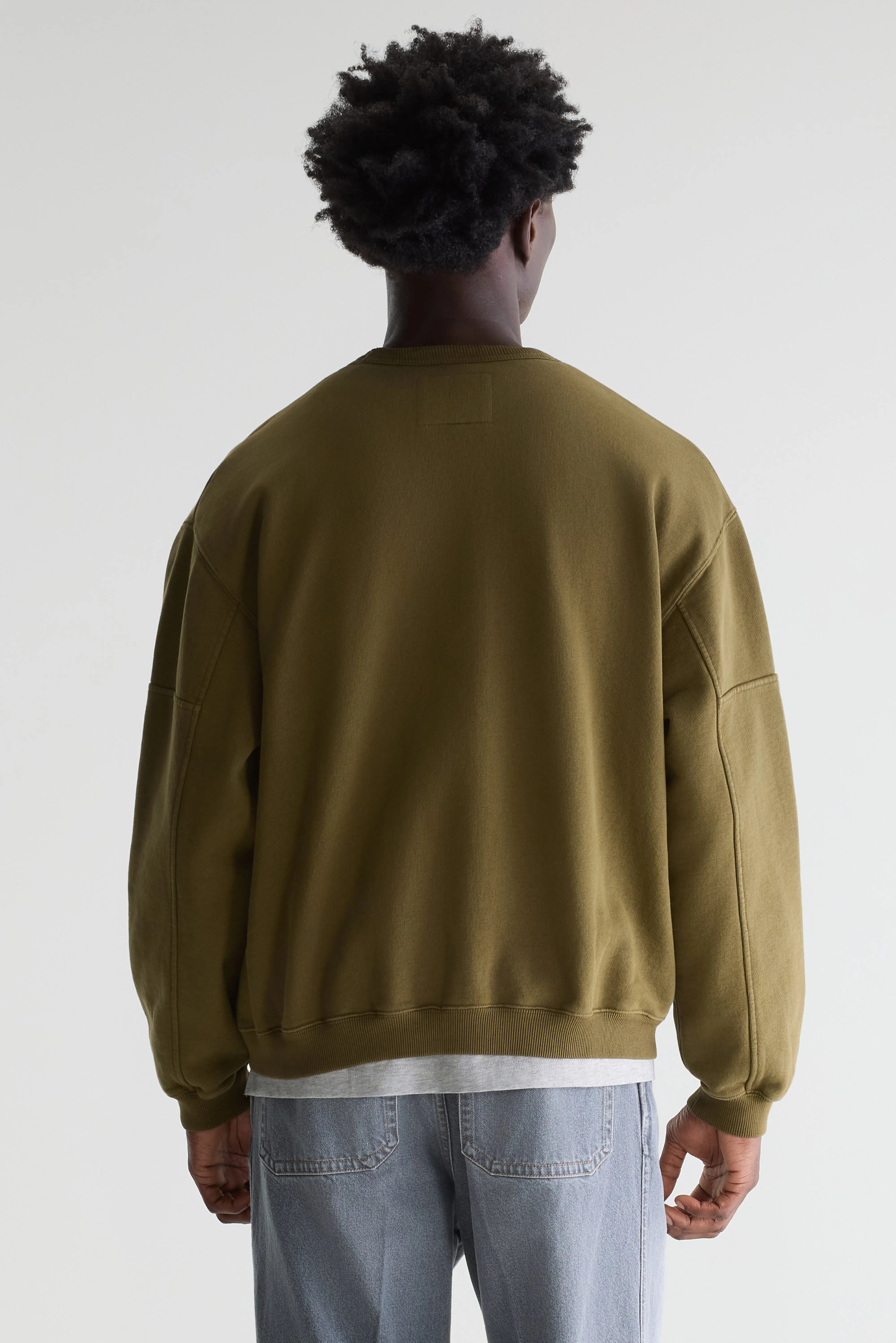 Fapien sweatshirt met ronde hals (261 / M / MILITARY)