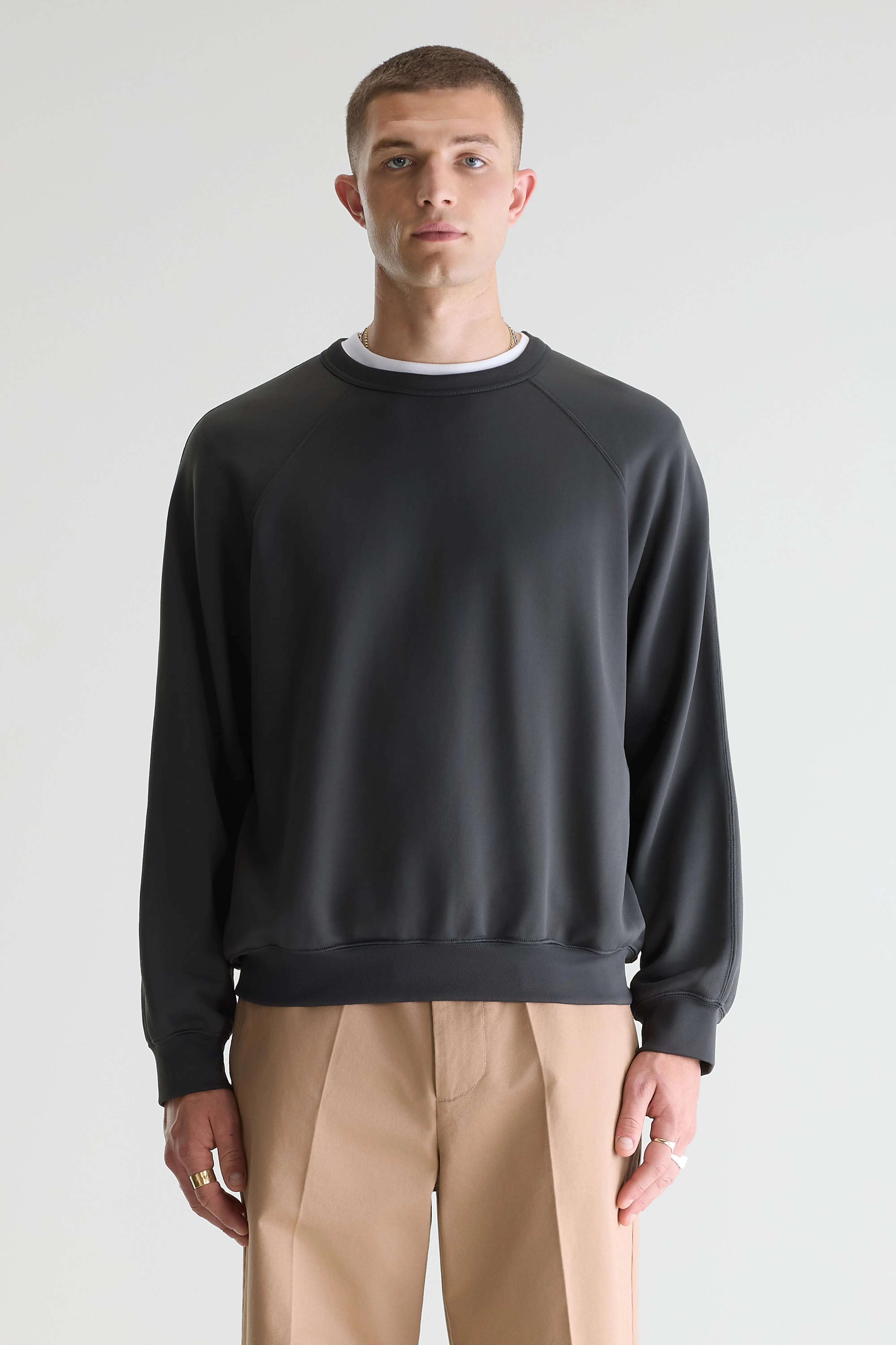 Fablan sweatshirt met ronde hals (261 / M / PIRATE)
