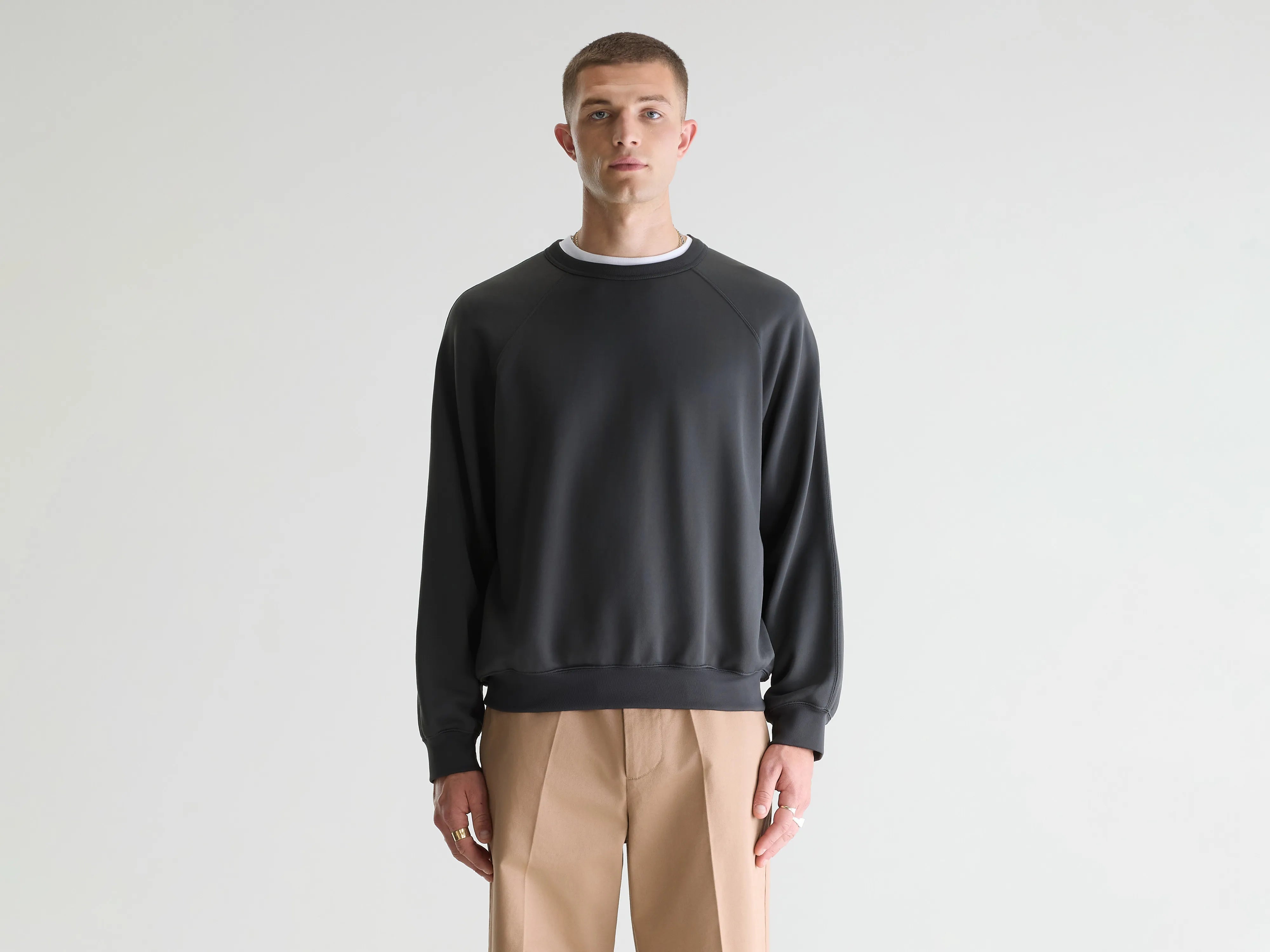 Fablan sweatshirt met ronde hals (261 / M / PIRATE)