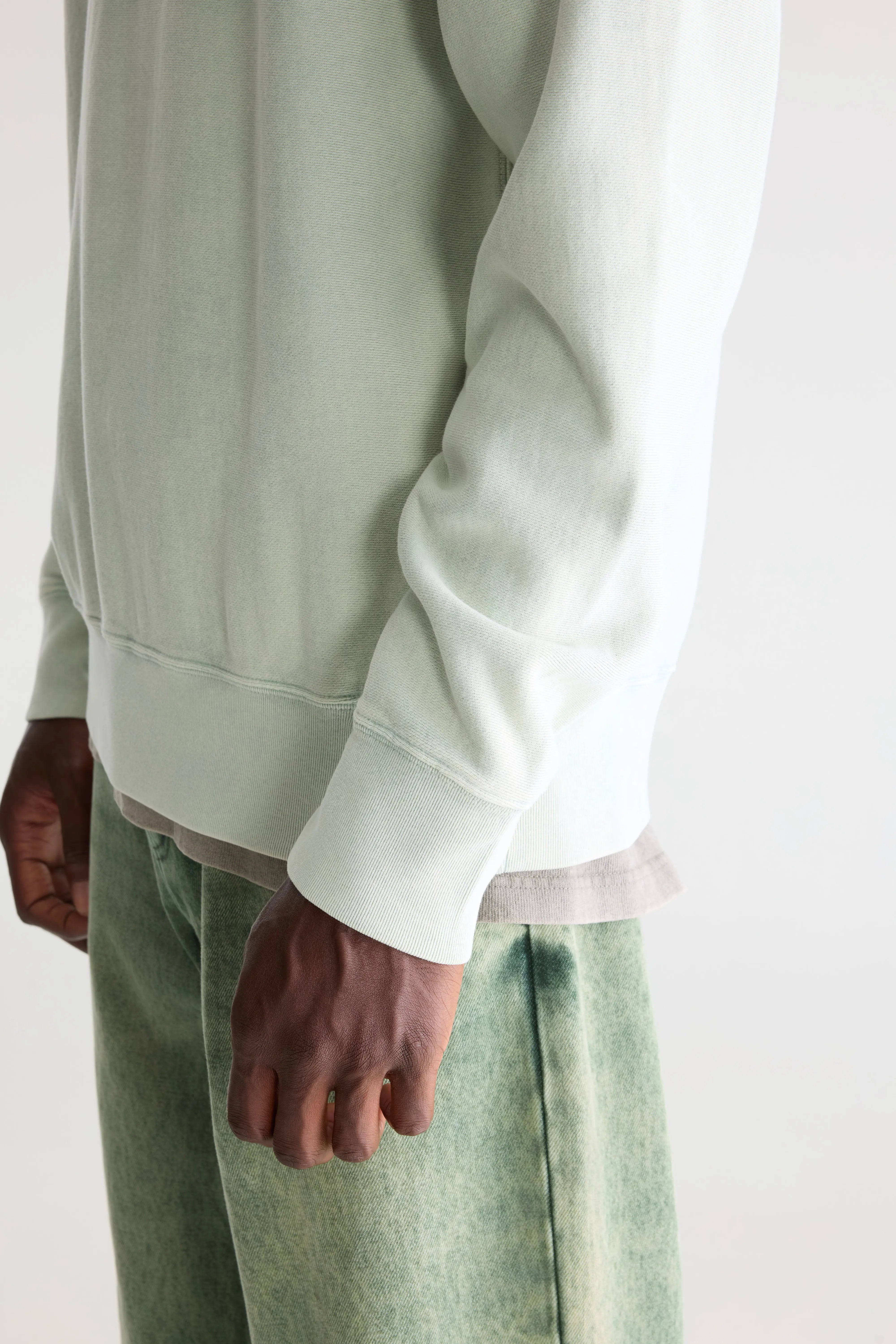 Flake sweatshirt met ronde hals (261 / M / AQUA)