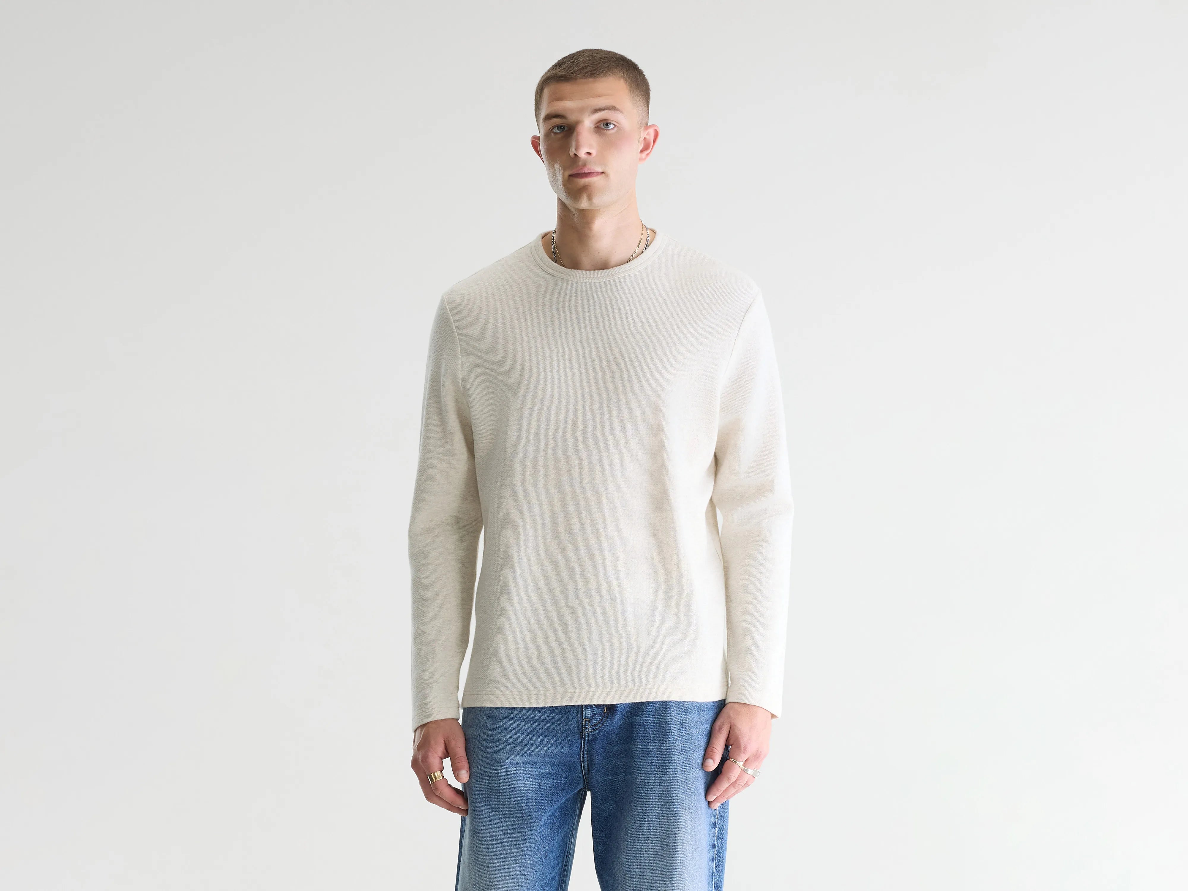 Fresh long-sleeve t-shirt (261 / M / OYSTER)