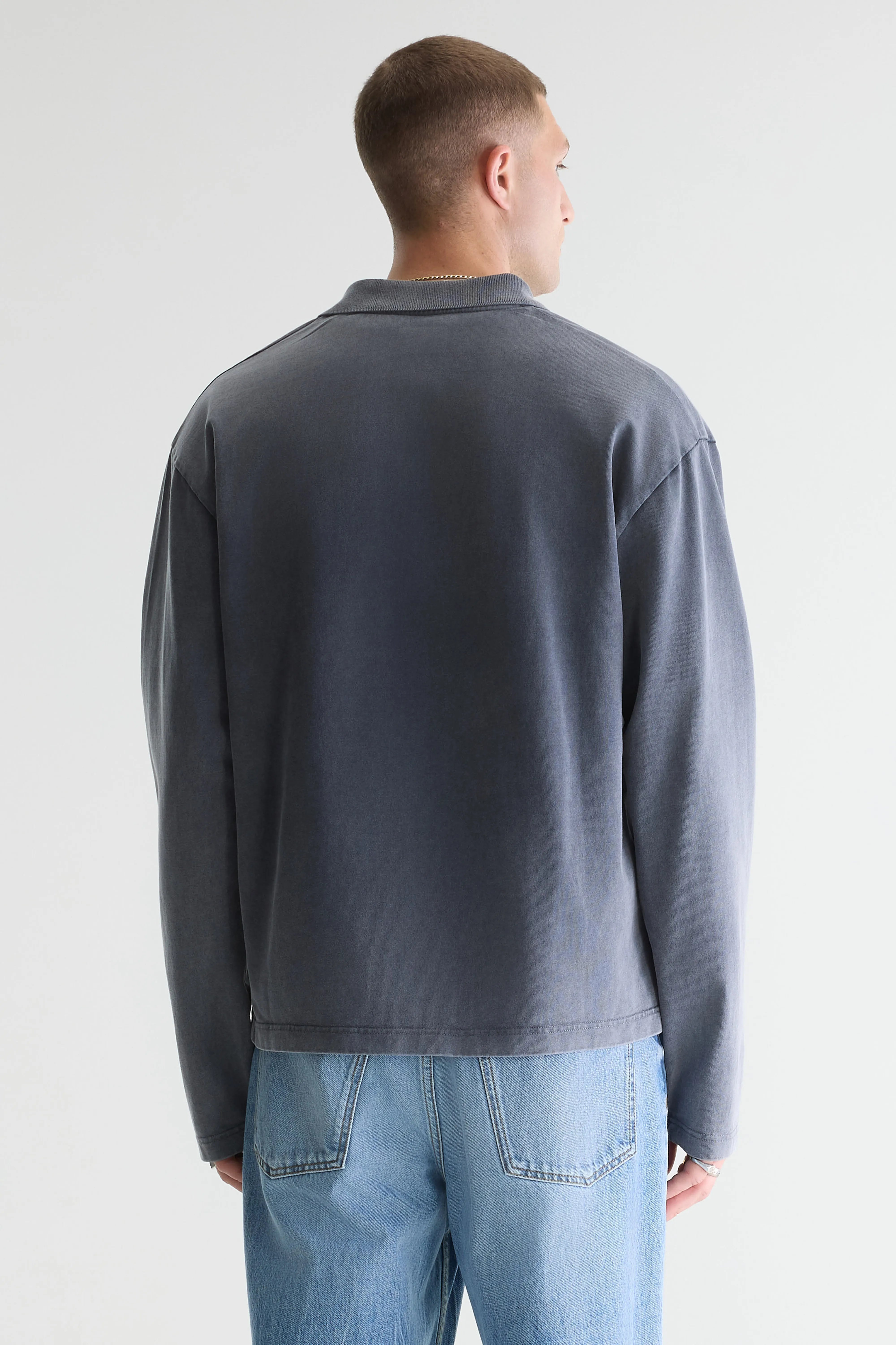 Vlugies polo met lange mouwen (261 / M / NAVY)