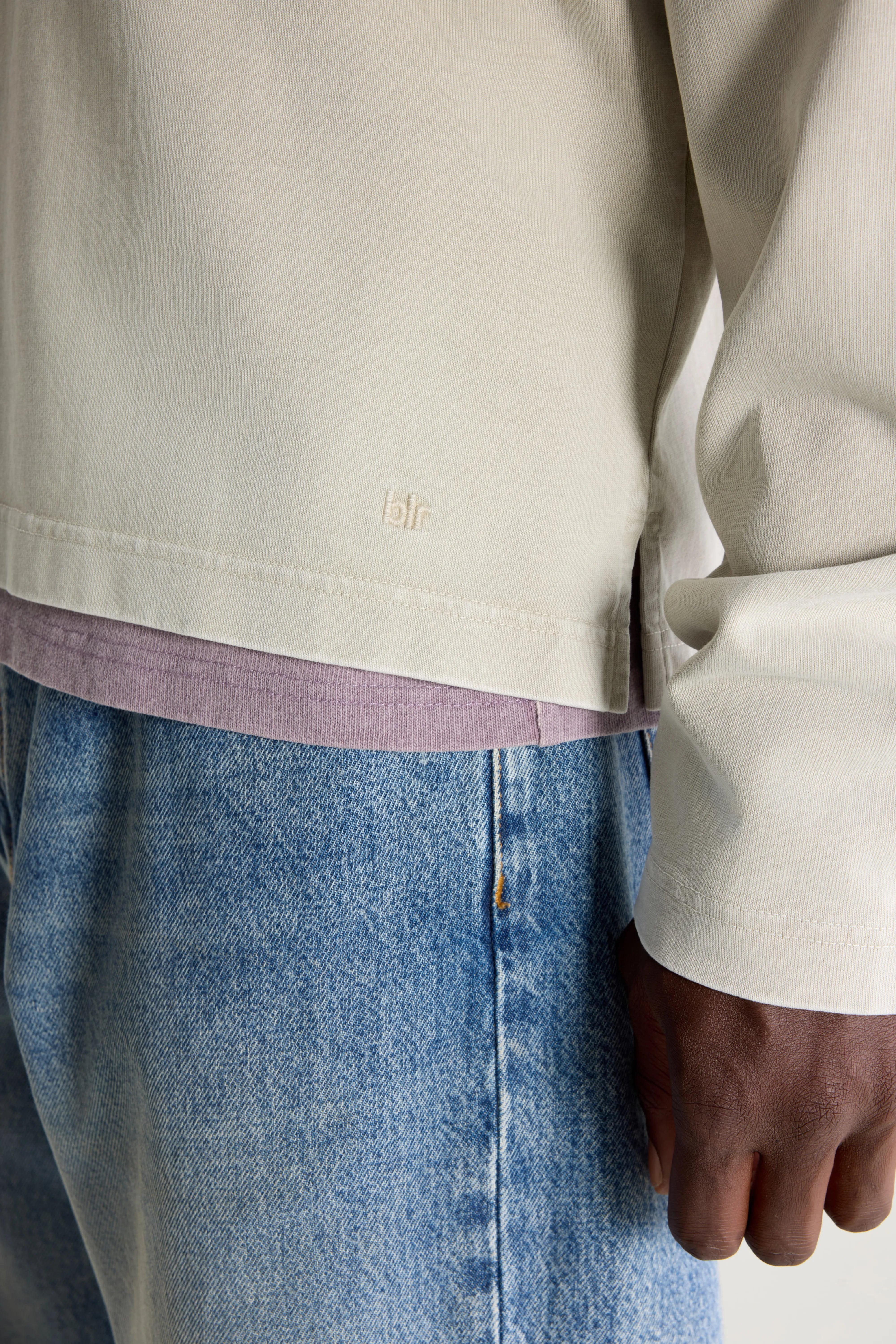 Vlugies long-sleeve polo (261 / M / NICKEL)