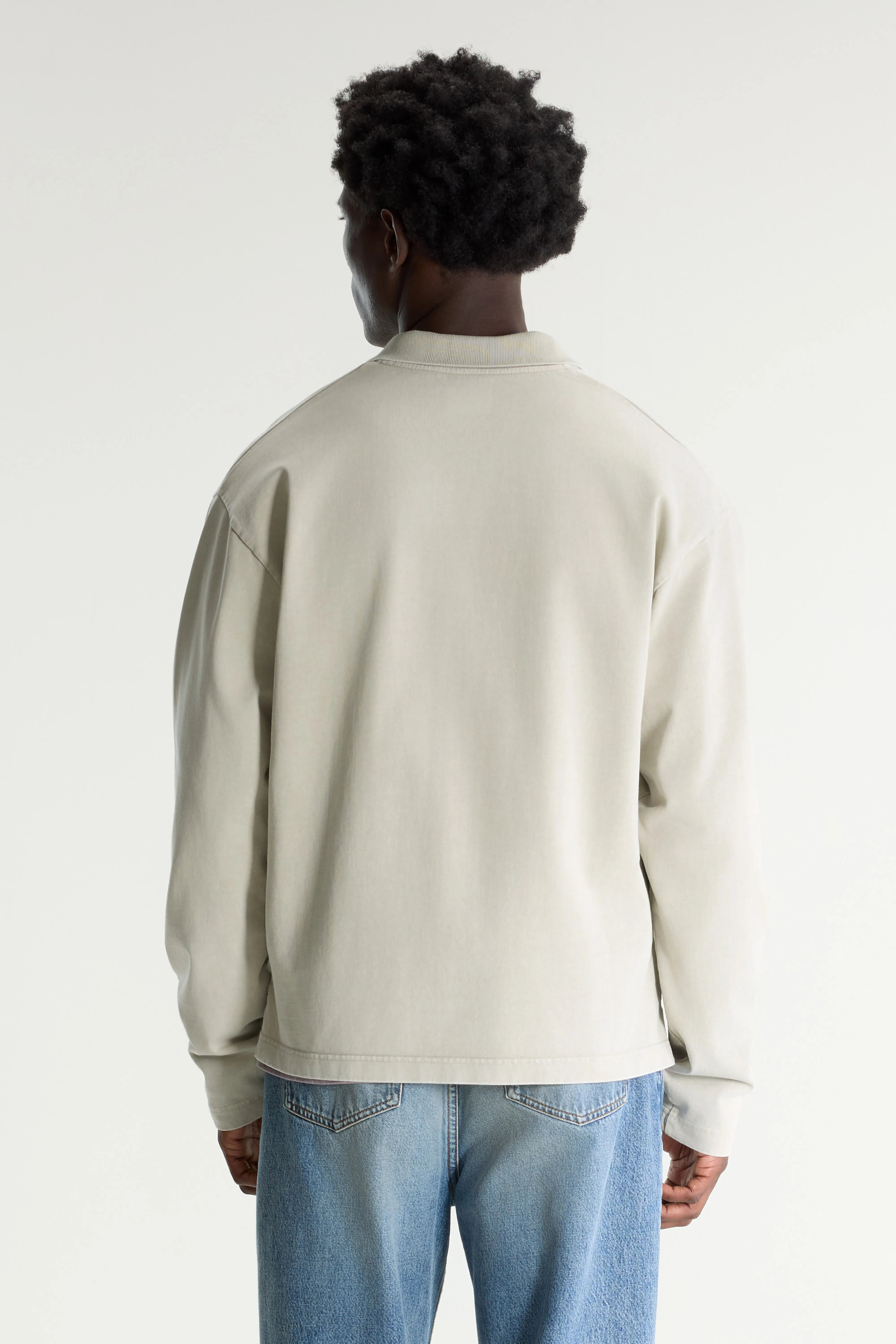 Vlugies long-sleeve polo (261 / M / NICKEL)