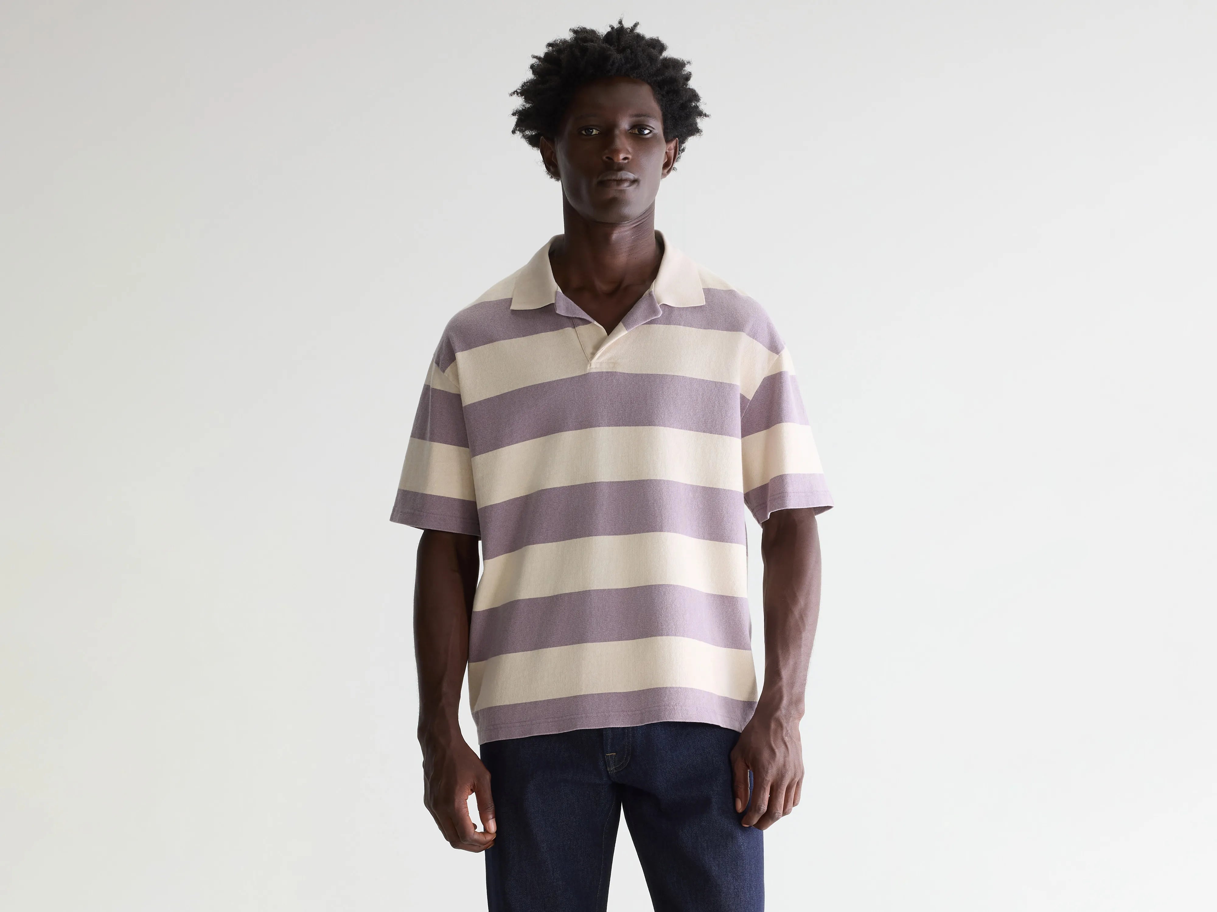 Forst gestreepte polo met korte mouwen (261 / M / STRIPE D)